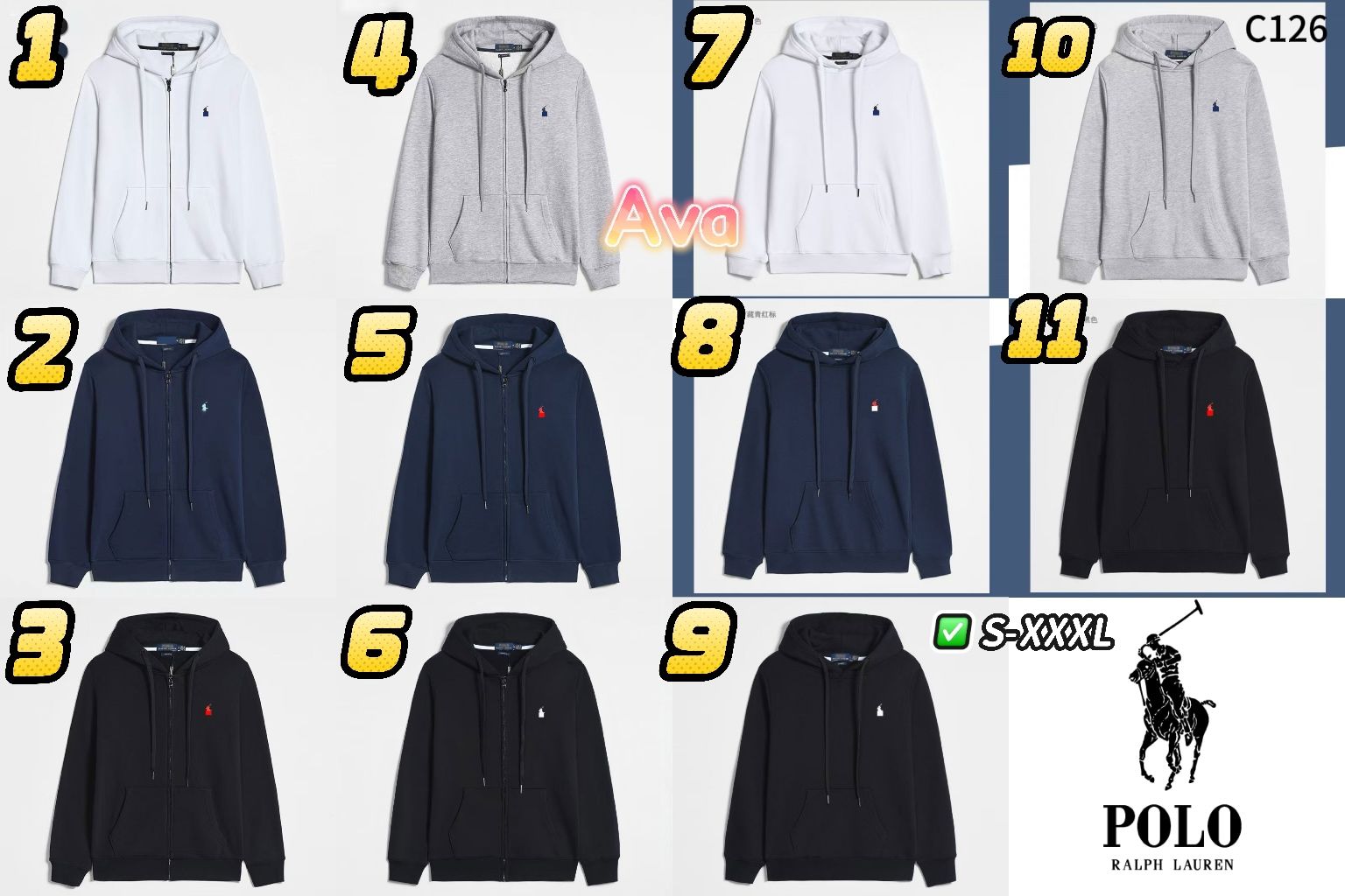 C126 Ralph Lauren Hooded Sweatshirt