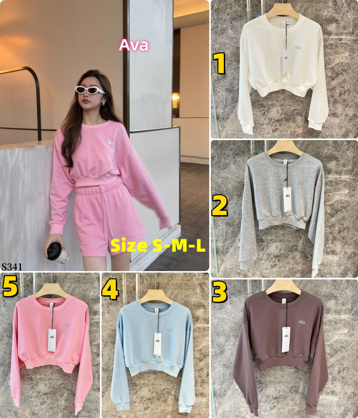 S341 alo long-sleeved sweatshirt