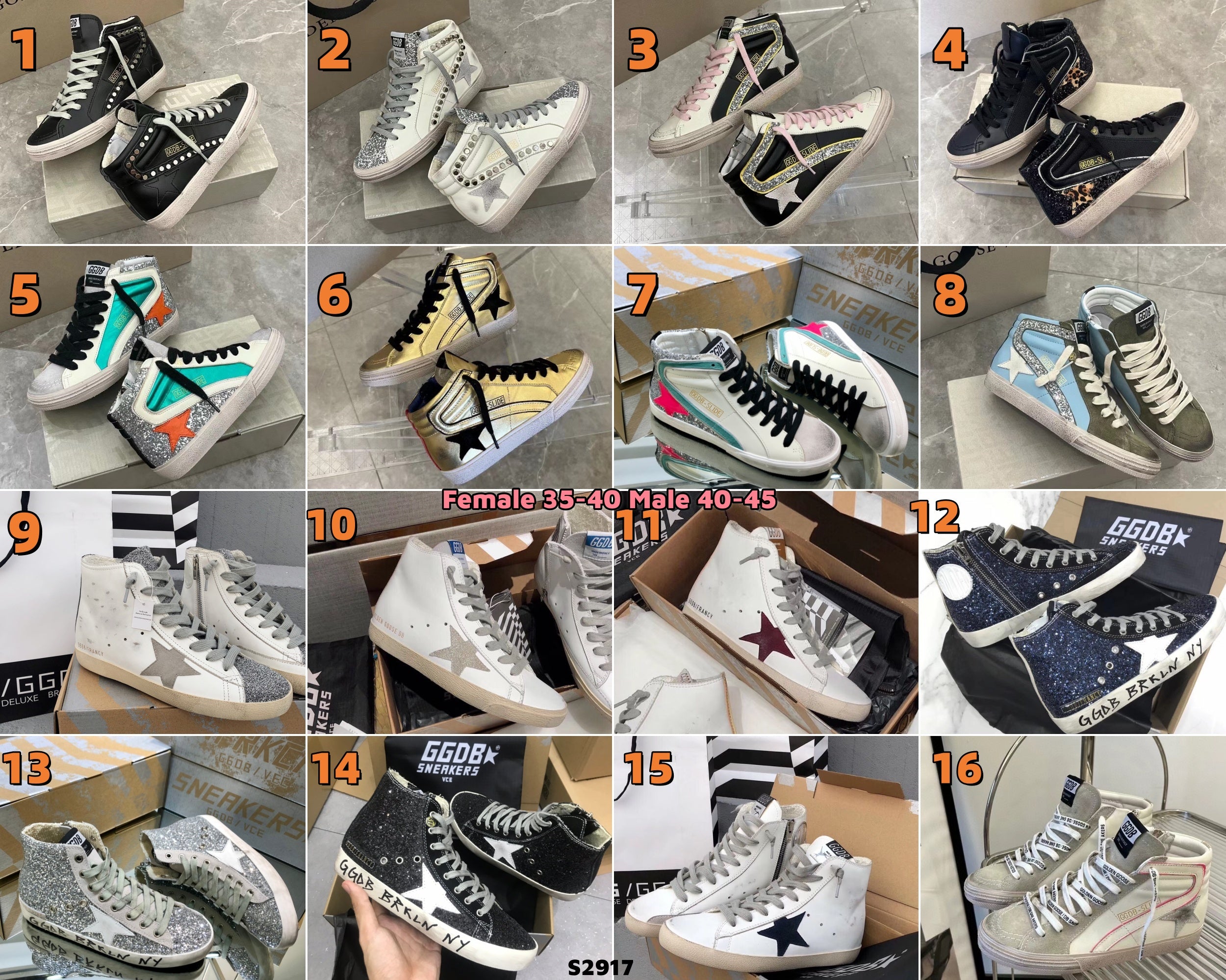 S2917 High-Top Shoes