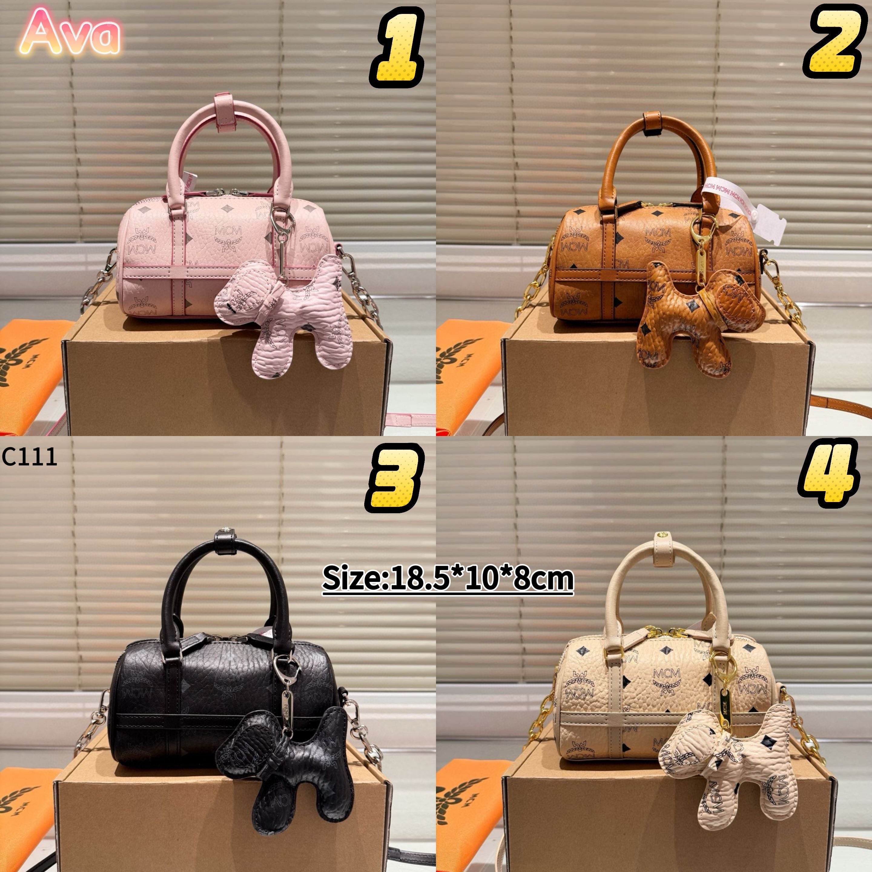 C111 Mcm Boston Mini Pillow Bag