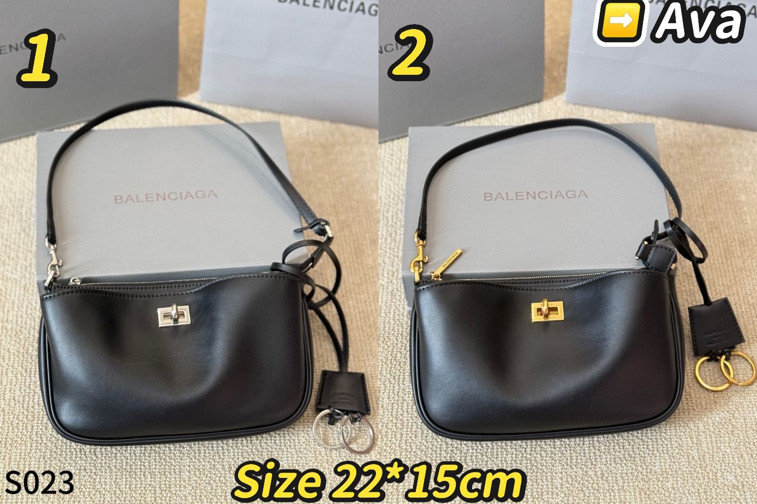 S023 Balenciaga Rodeo Shoulder Bag