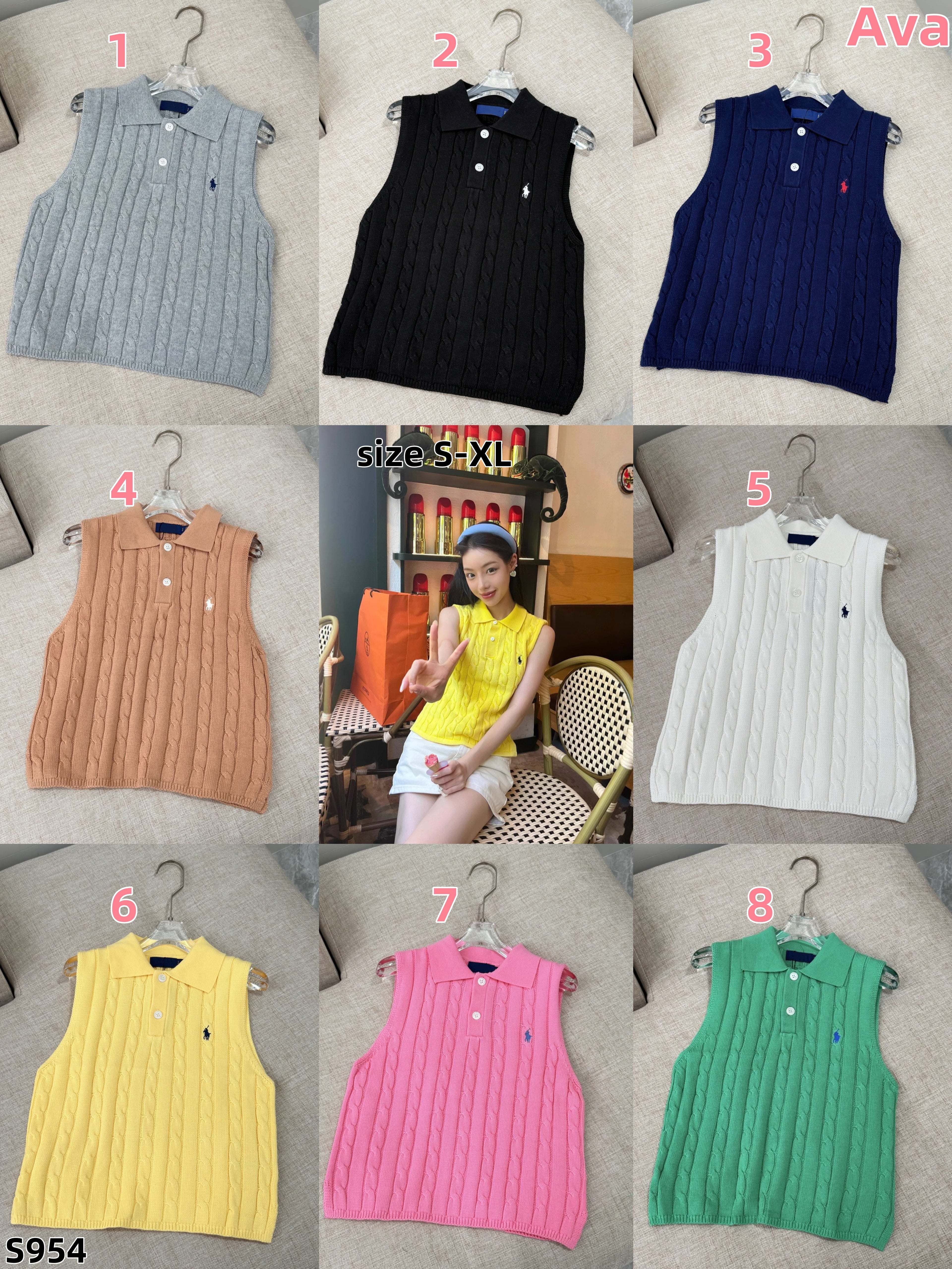 S954 Ralph Lauren Vest Knitwear