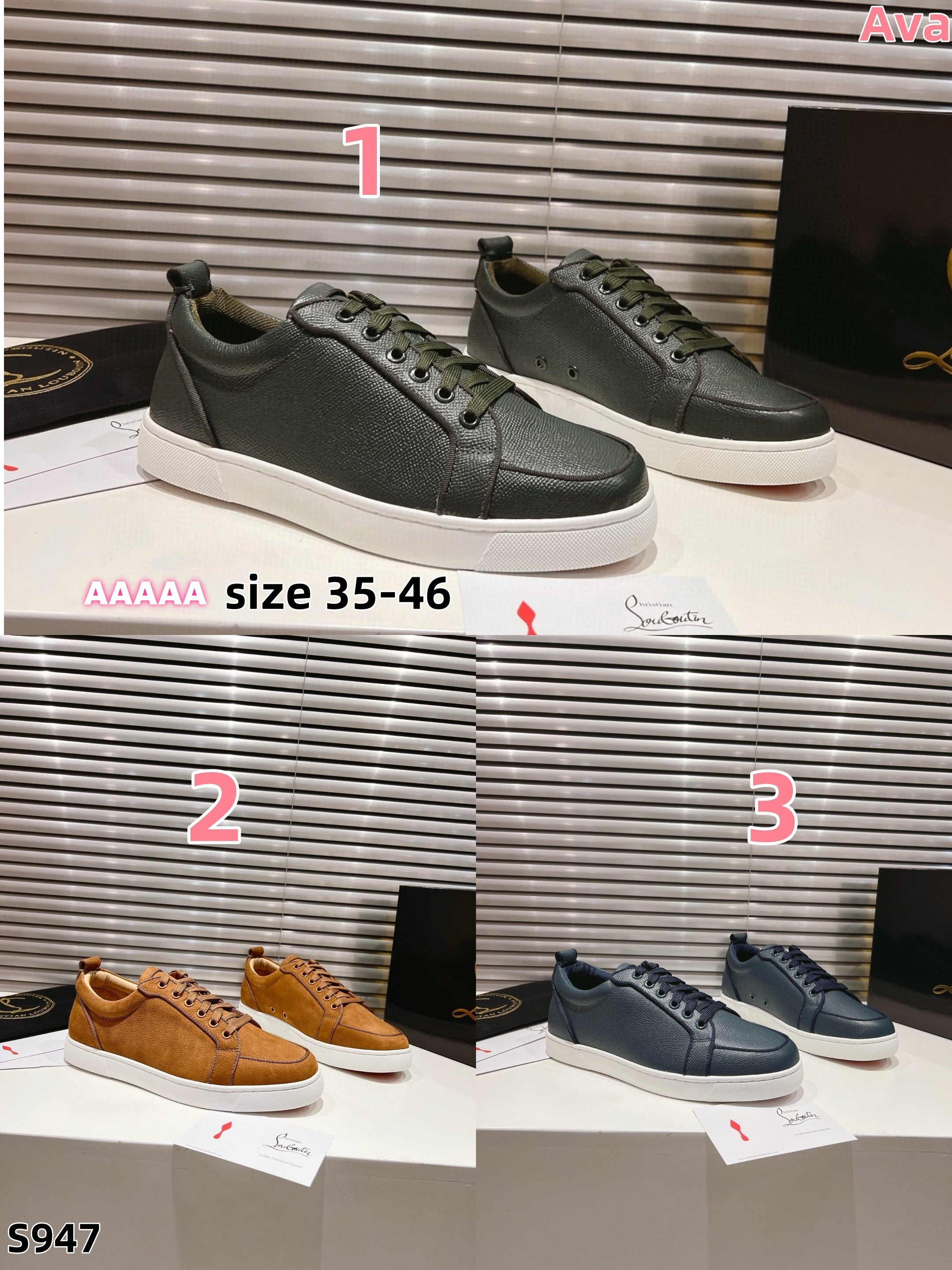 S947 Christian Louboutin leather casual shoes