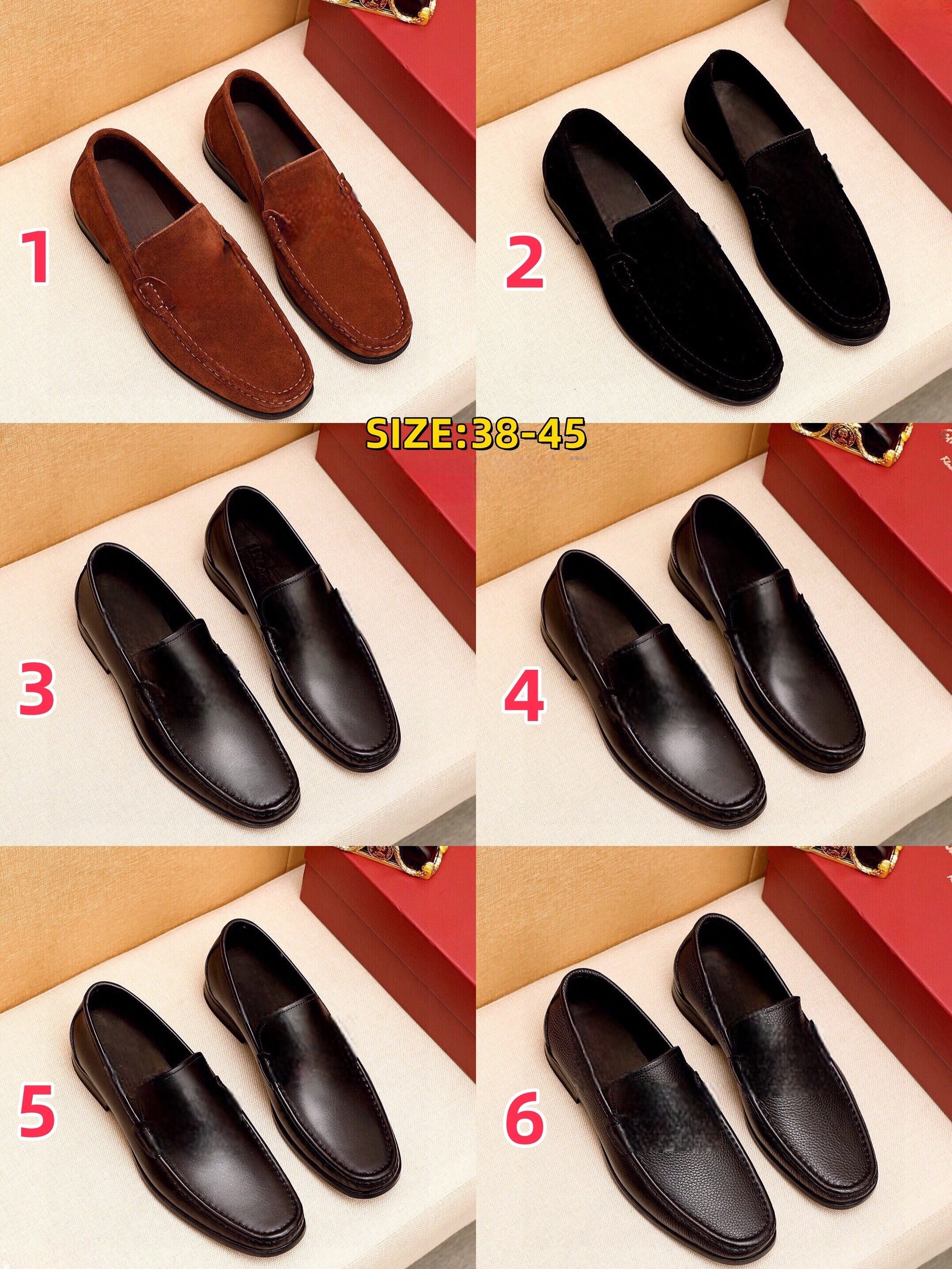 S1139 Ferra leather shoes