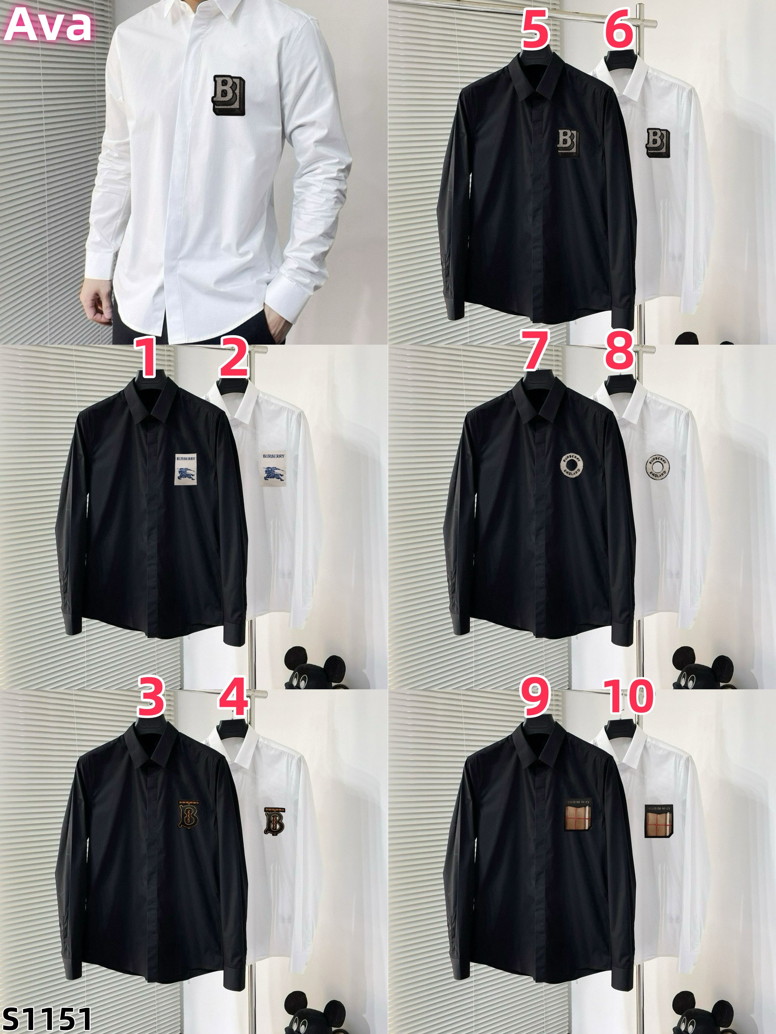 S1151 Burberry shirt