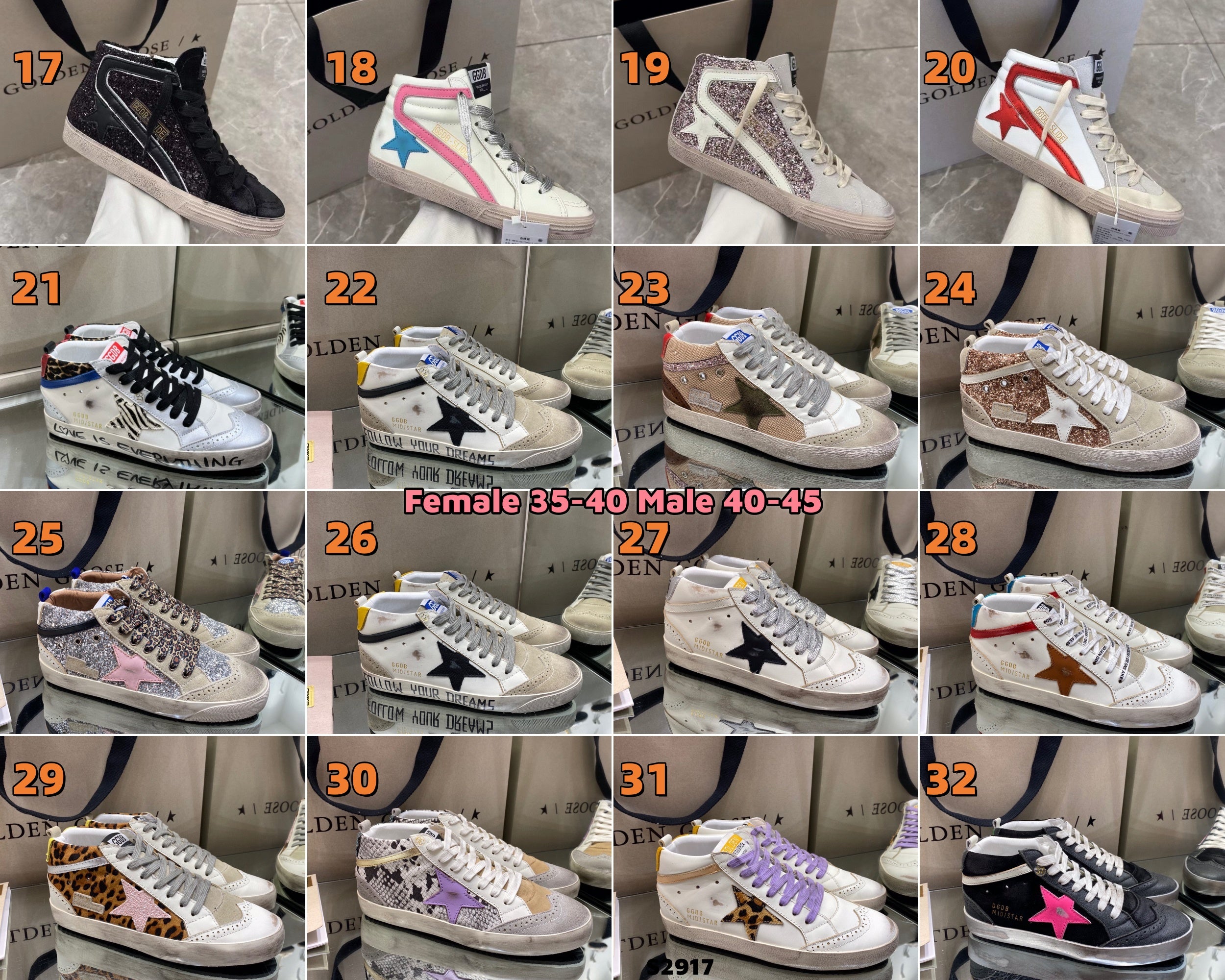 S2917 High-Top Shoes