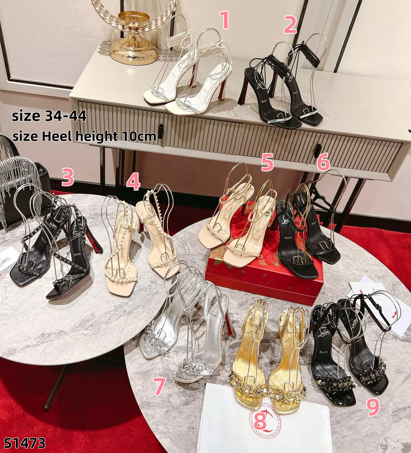 S1473 Christian Louboutin high heels