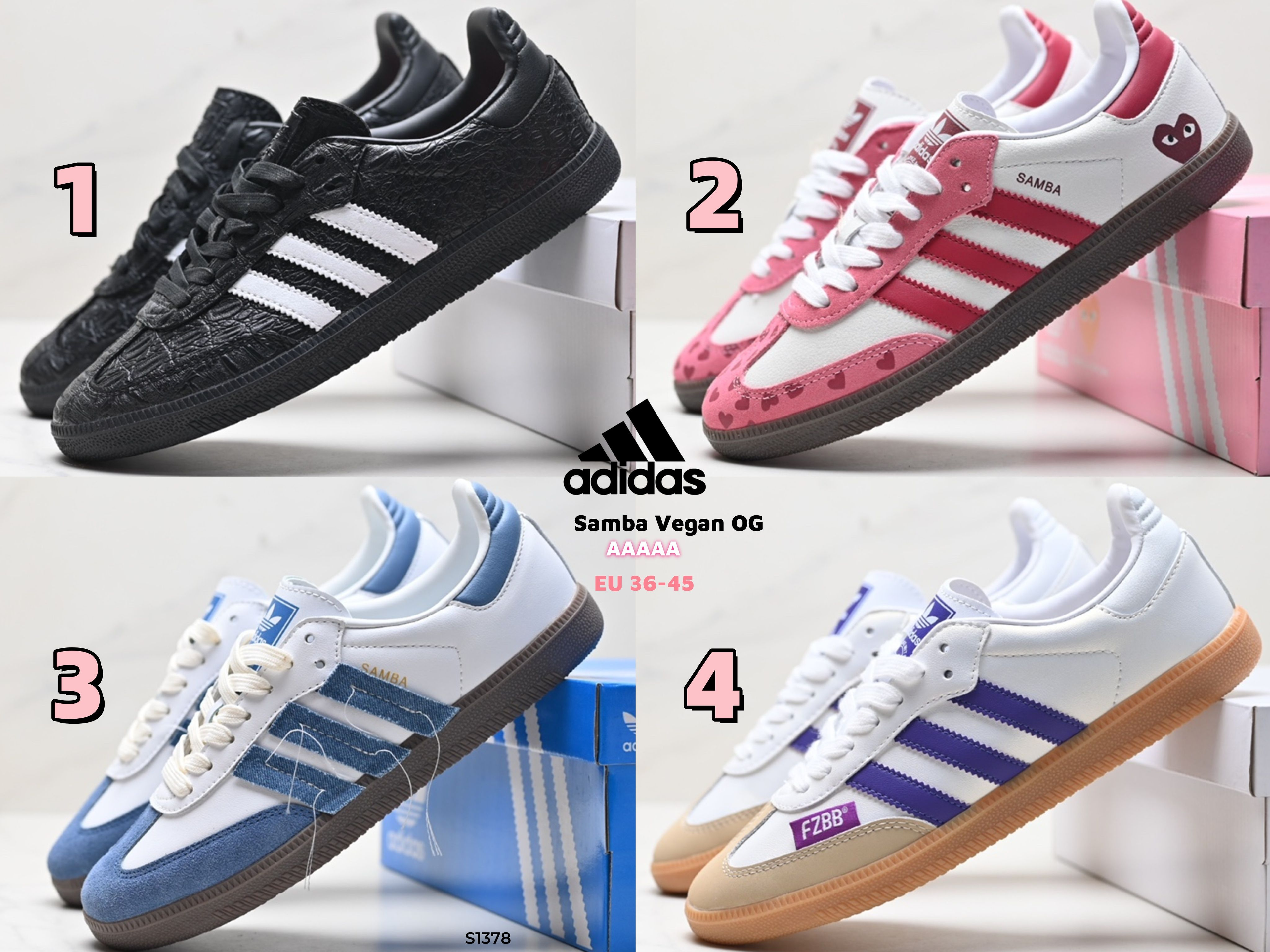 S1378 Adidas Samba Vegan OG Shoes
