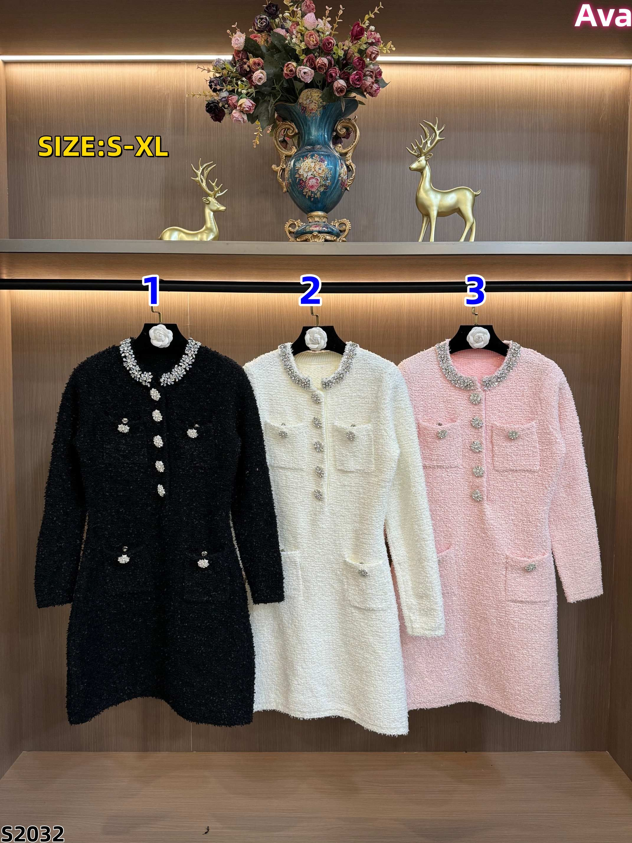 S2032 Chan knit dress