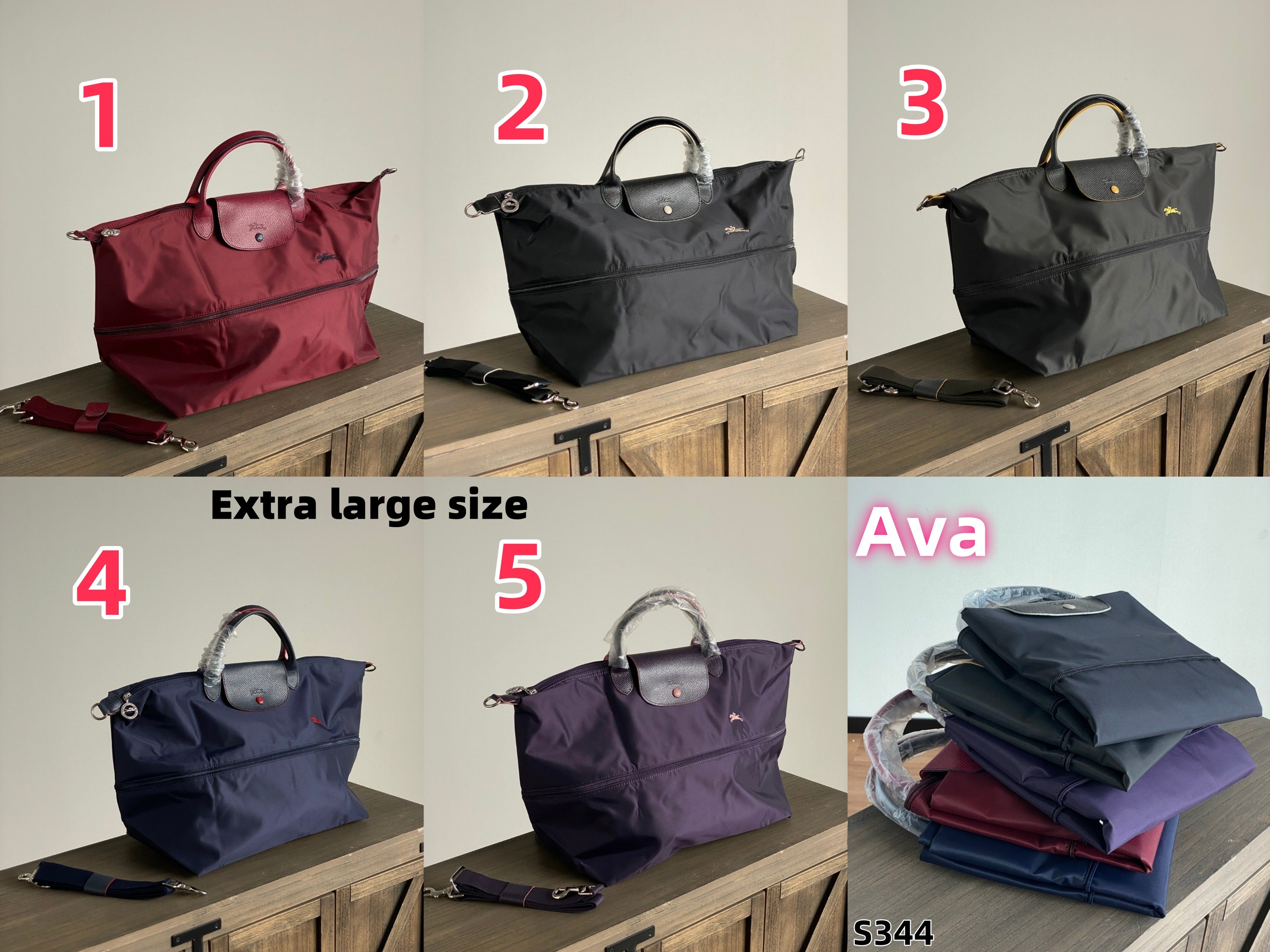 S344 Long Oversized Shopping Bag