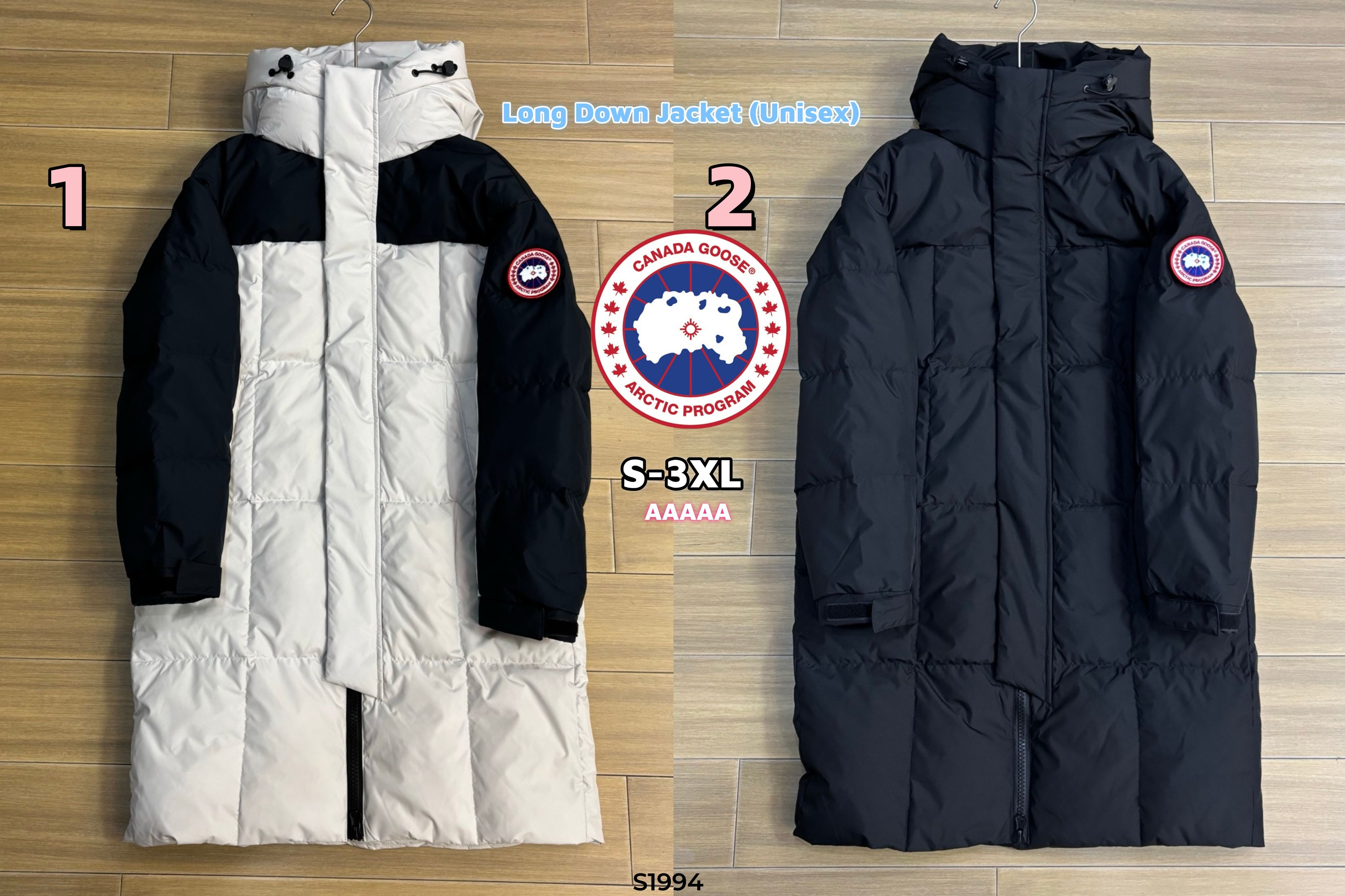 S1994 Canada Goose Long Down Jacket (Unisex)