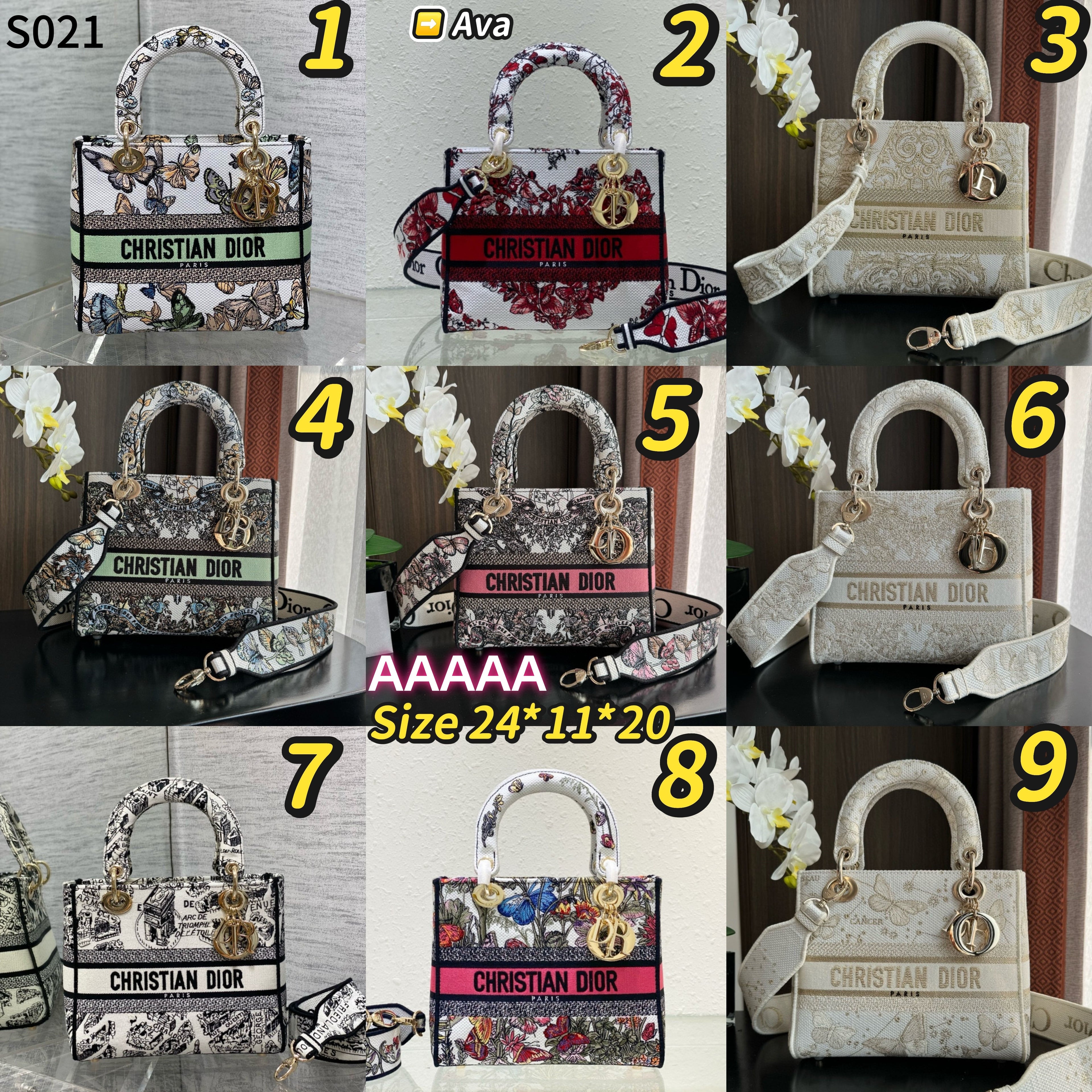 S021 Lady Embroidery tote Bag