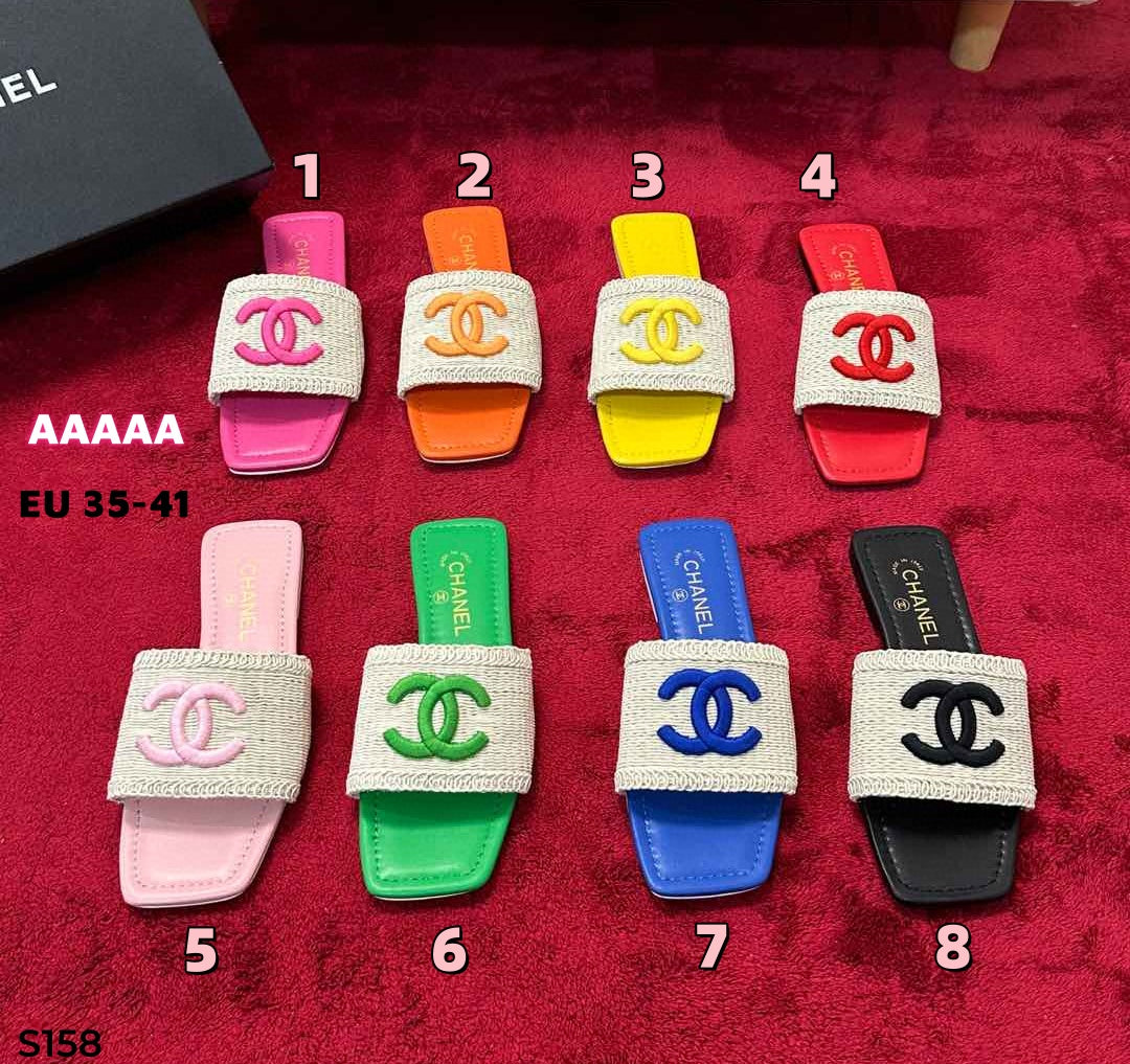 S158 leather slippers