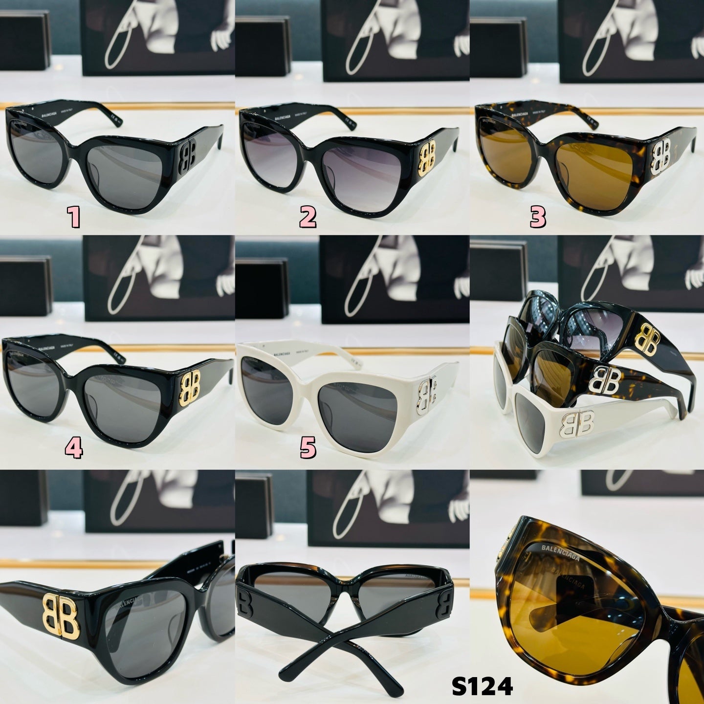 S124 Balenciaga glasses