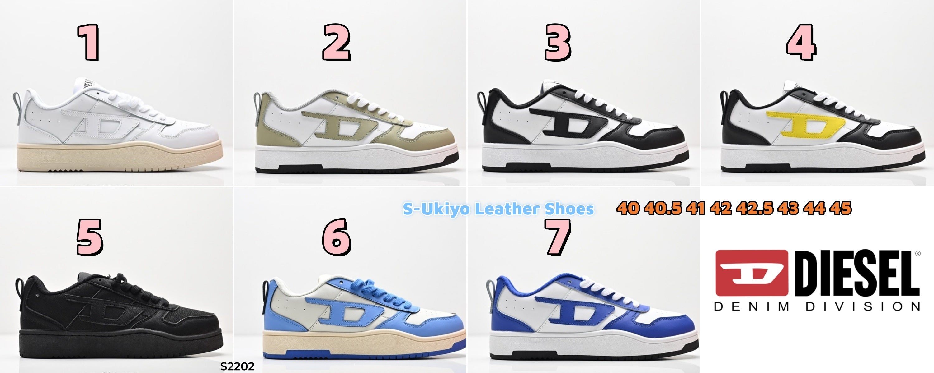 S2202 Diesel S-Ukiyo Leather Shoes