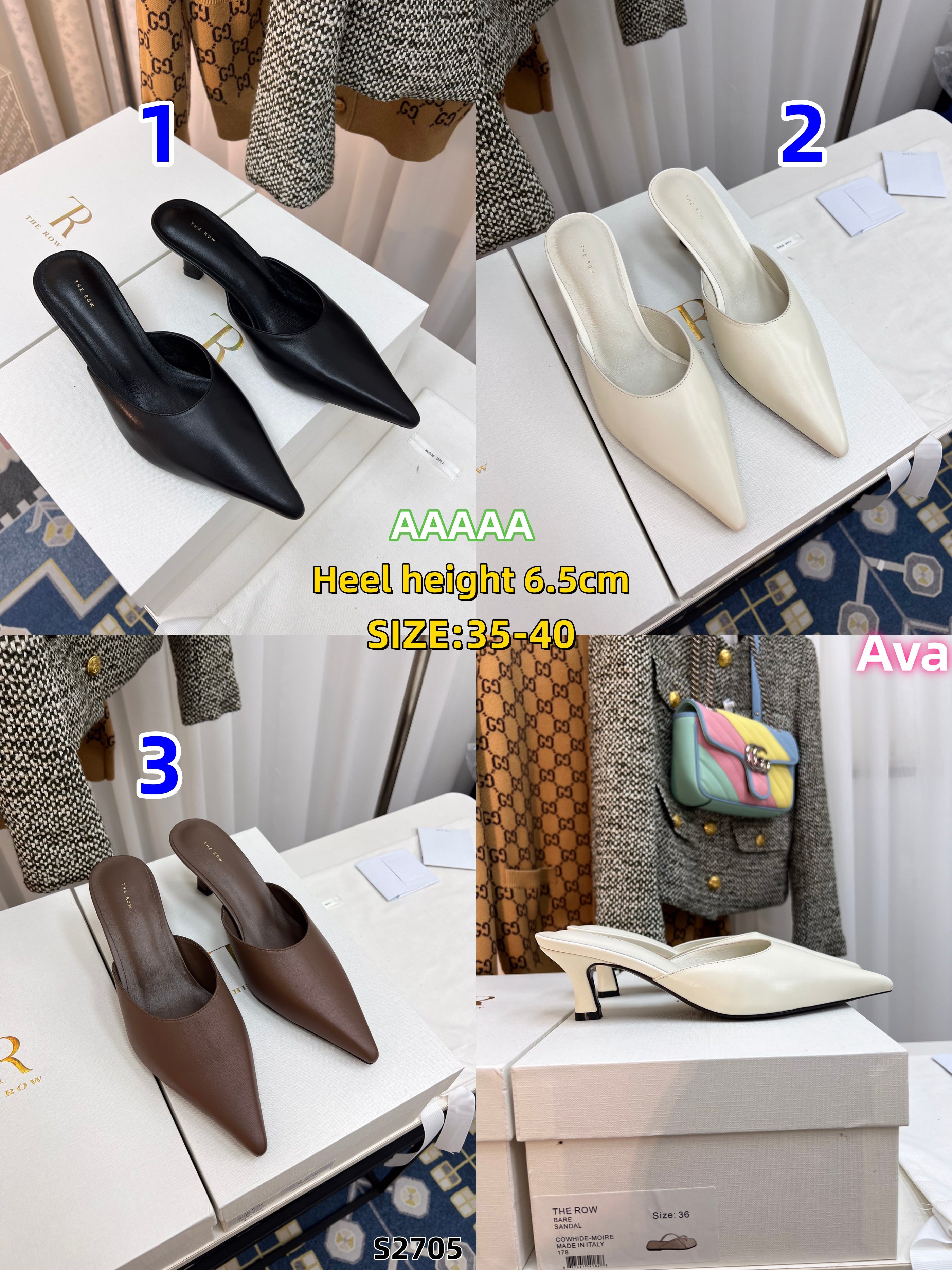 S2705 THE ROW high-heeled sandals