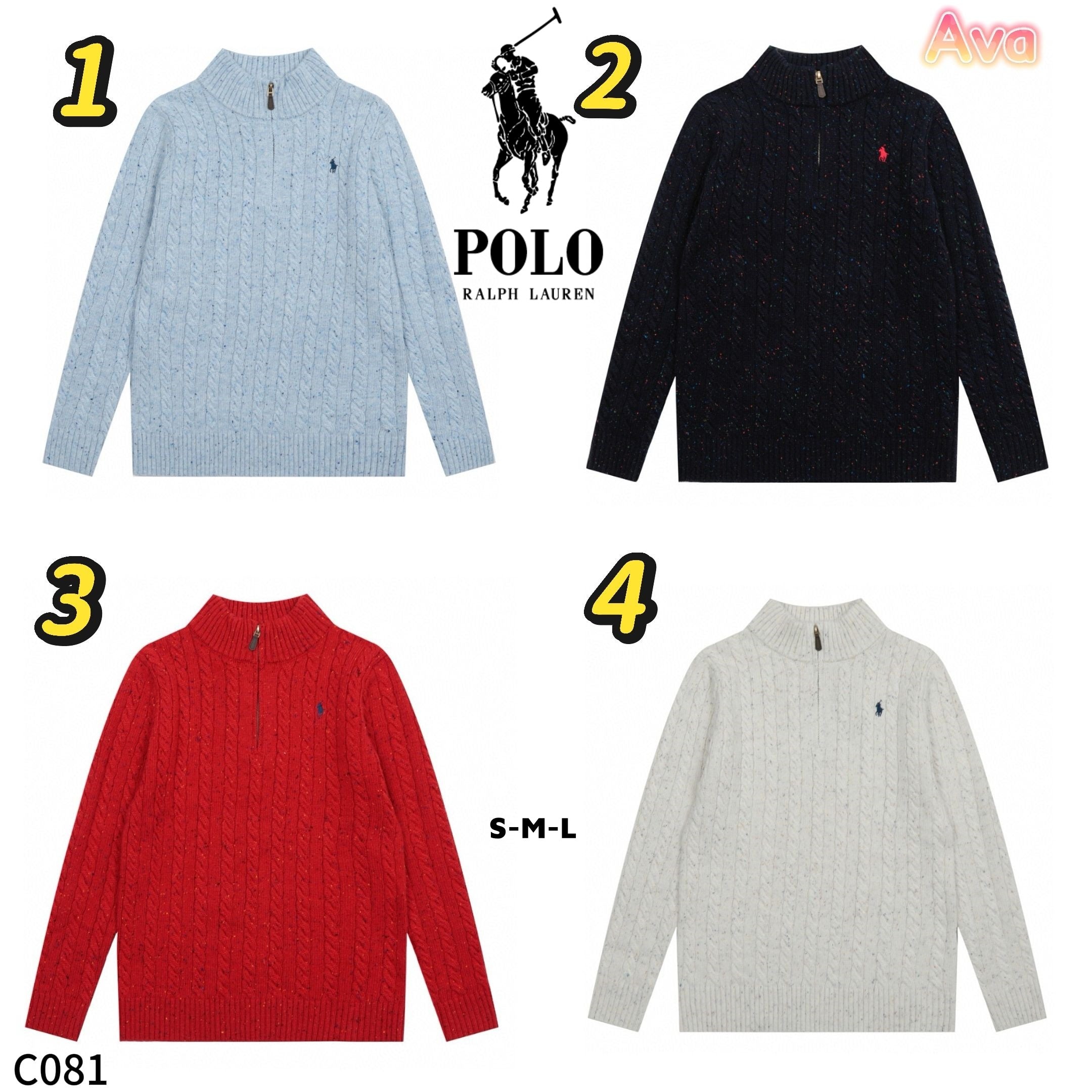 C081 Ralph Lauren Knitted Sweater