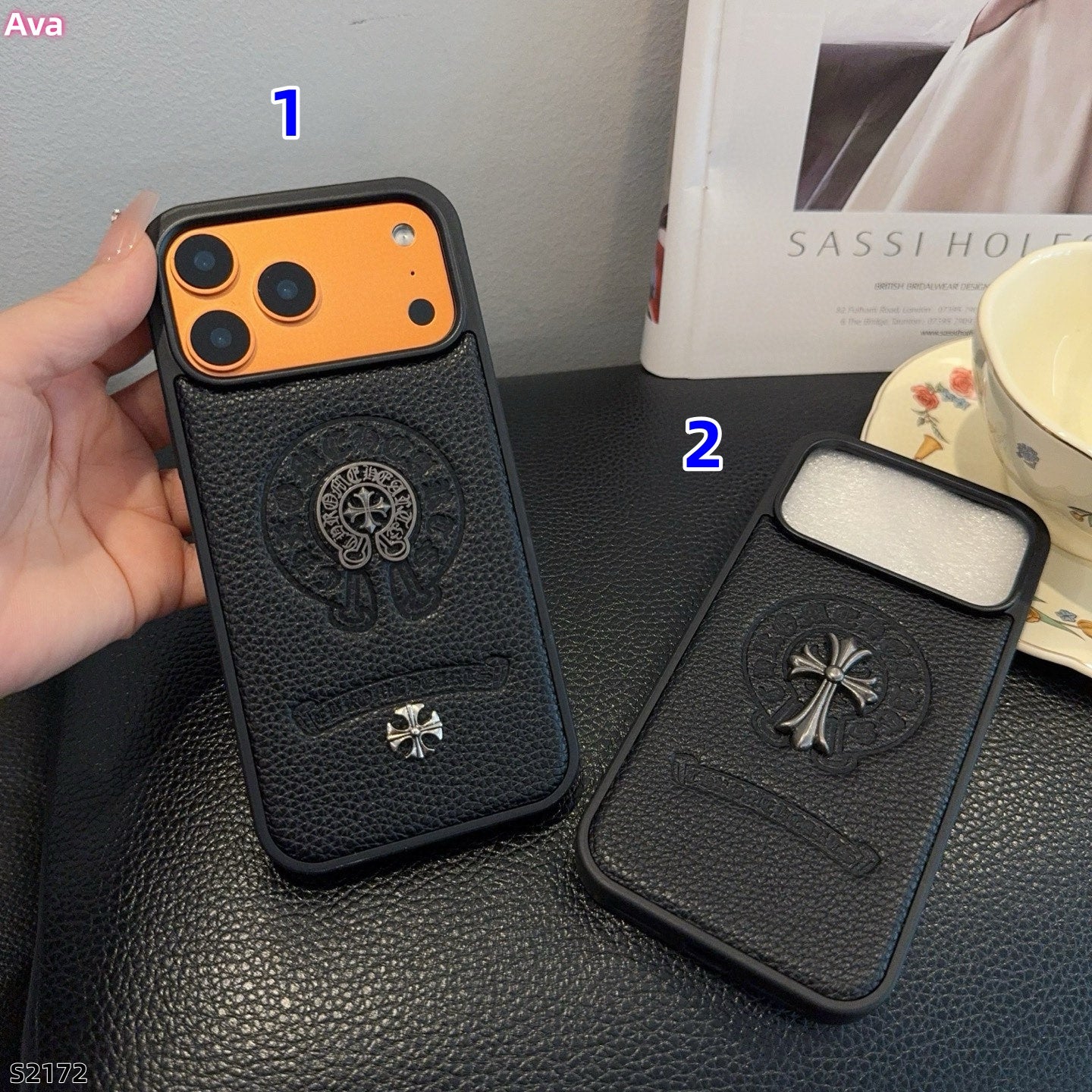 S2172 Chrome Hearts Phone Case