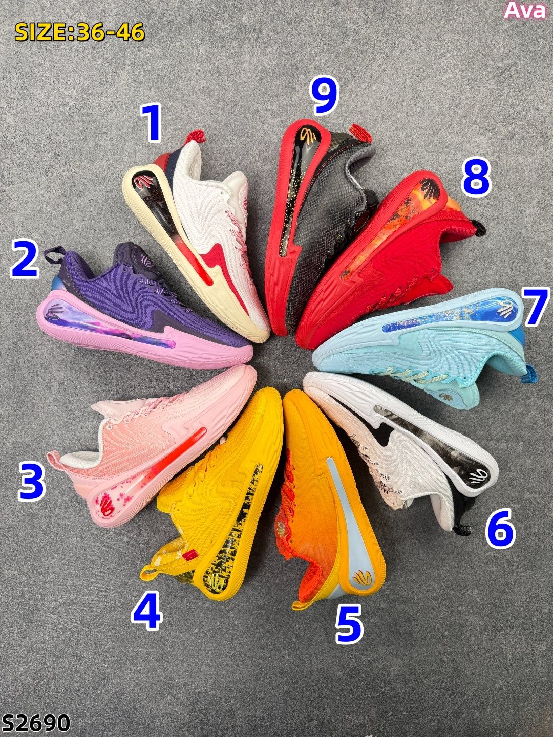 S2690 Under Armour Curry 12 “Pisces” Basketball Shoes