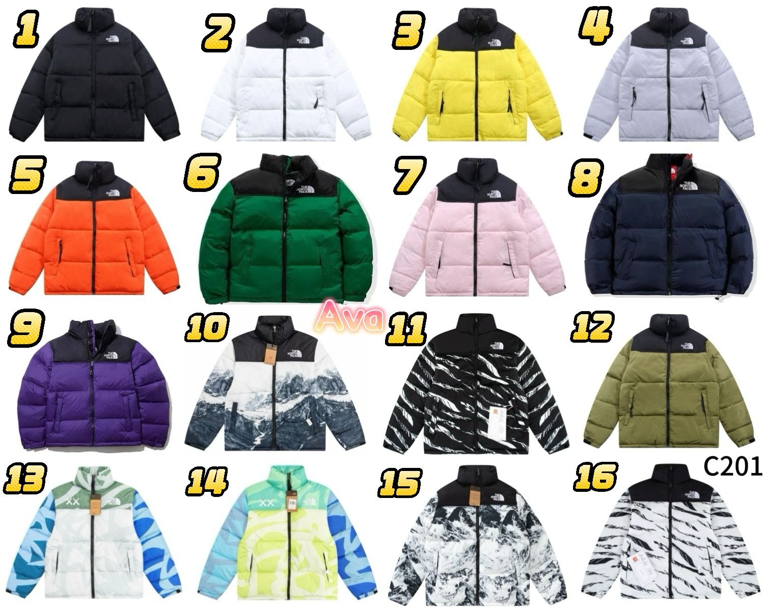 C201 The North Face down jacket