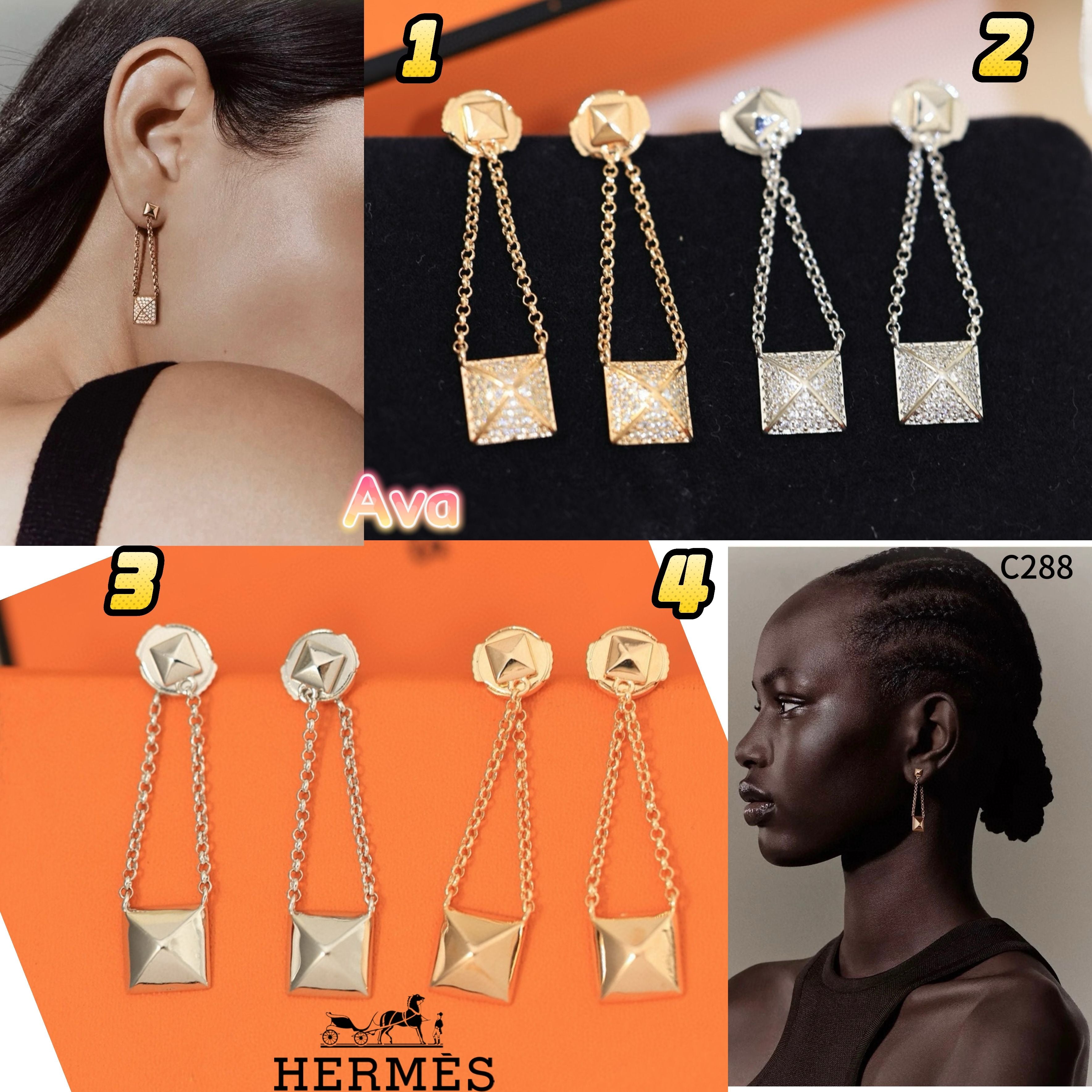 C288 Hermès earrings