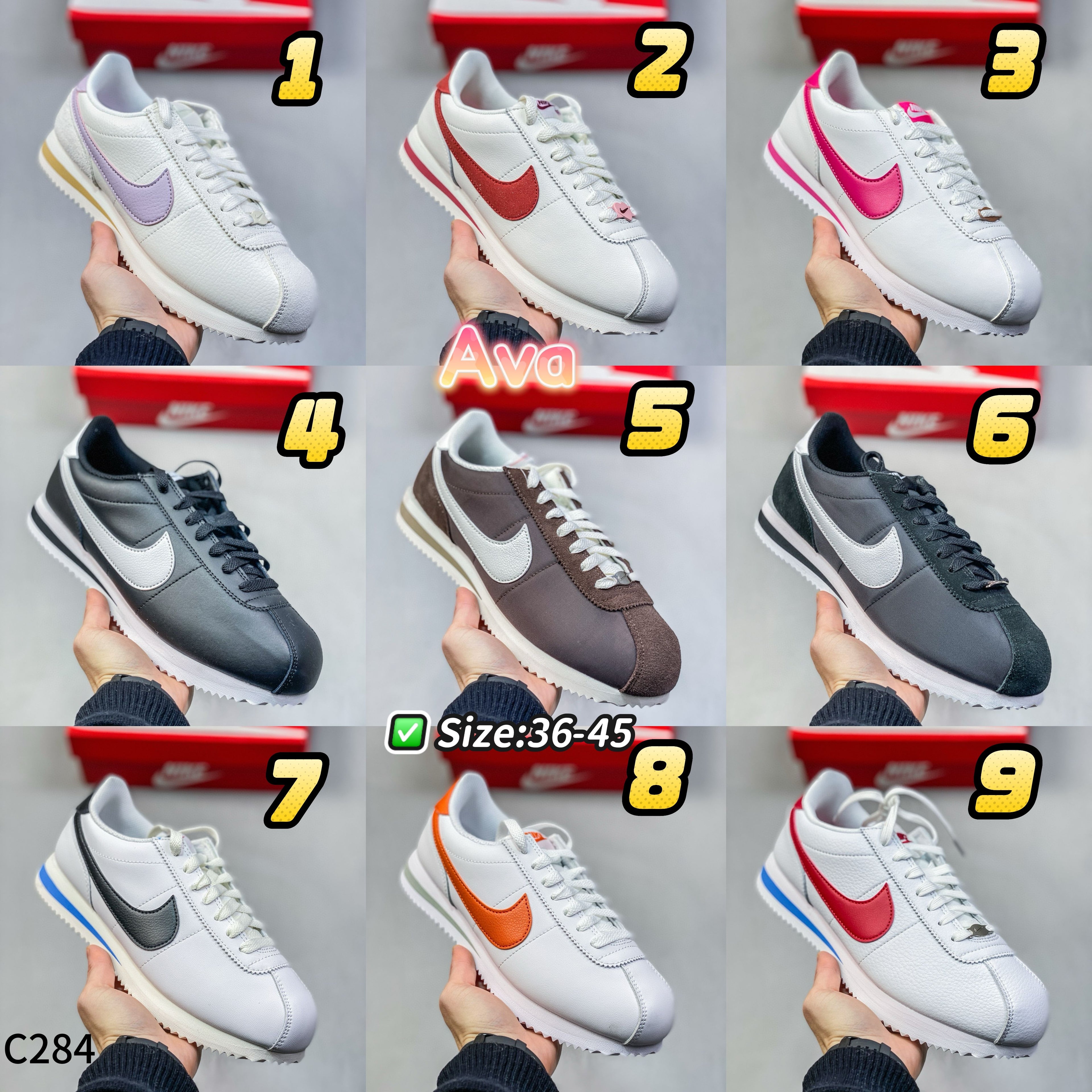 C284 Nike Cortez series shoes
