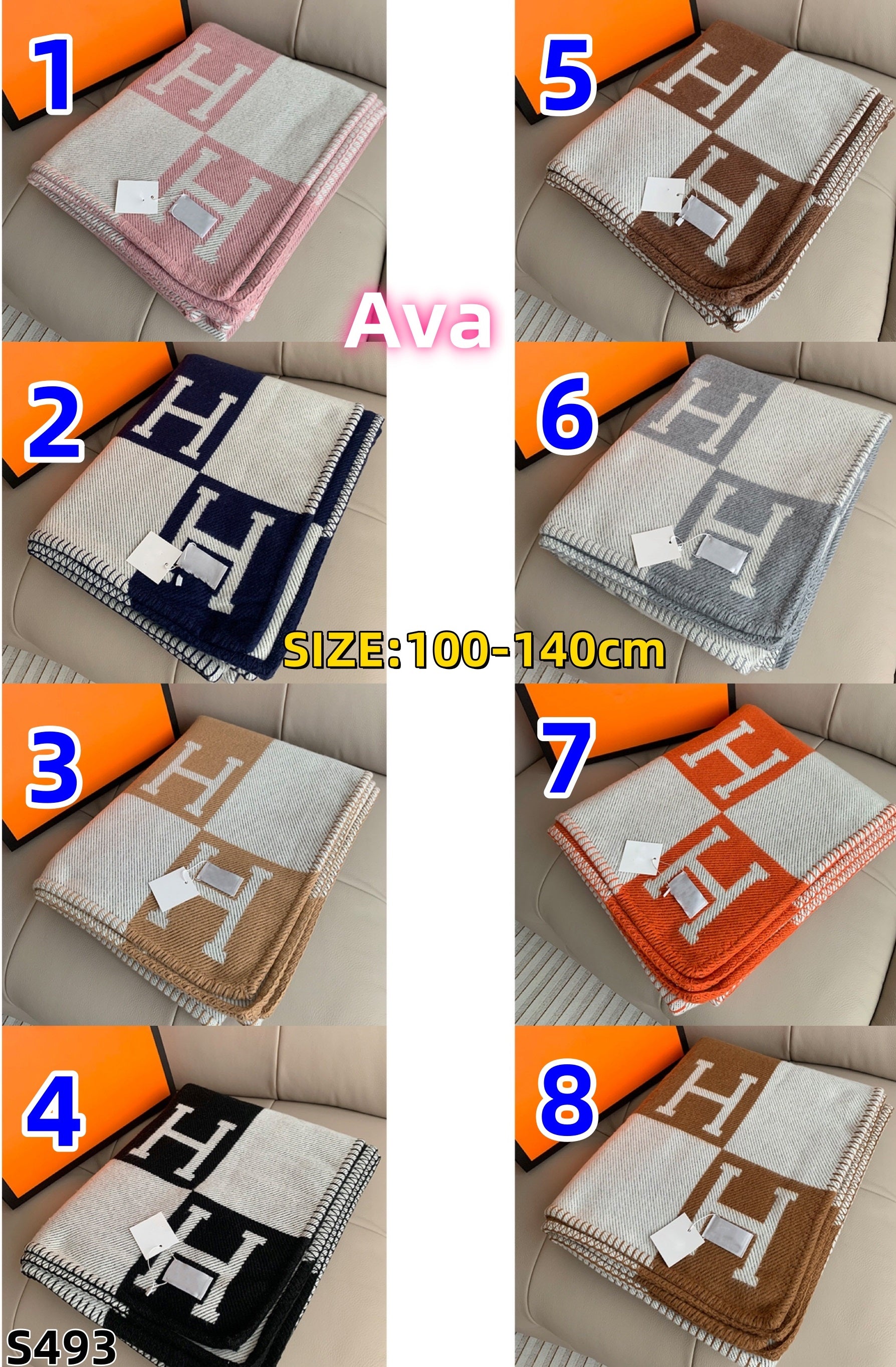 S493 Hermès Blanket