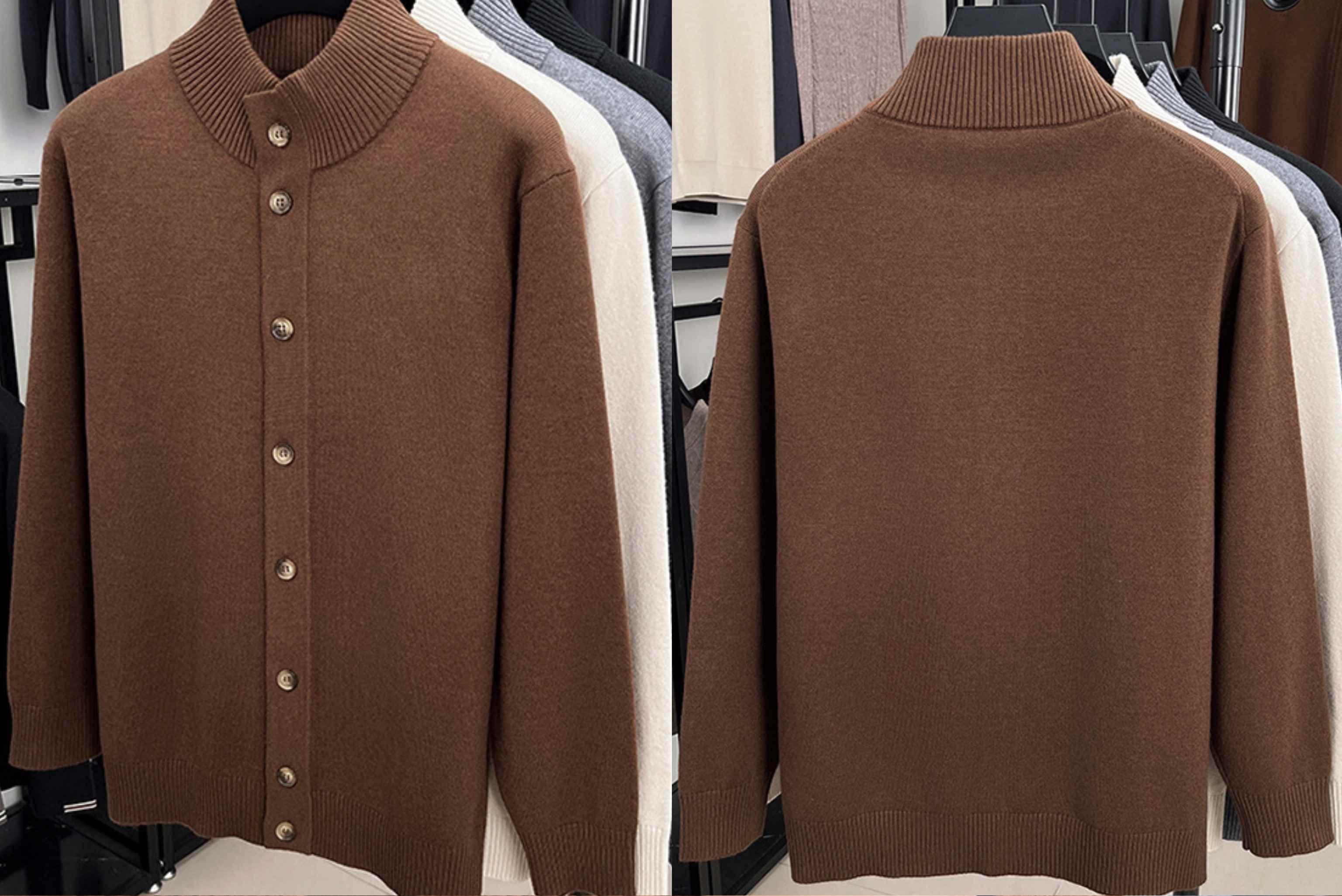 S1852 HAZZ Men's Cardigan Sweater