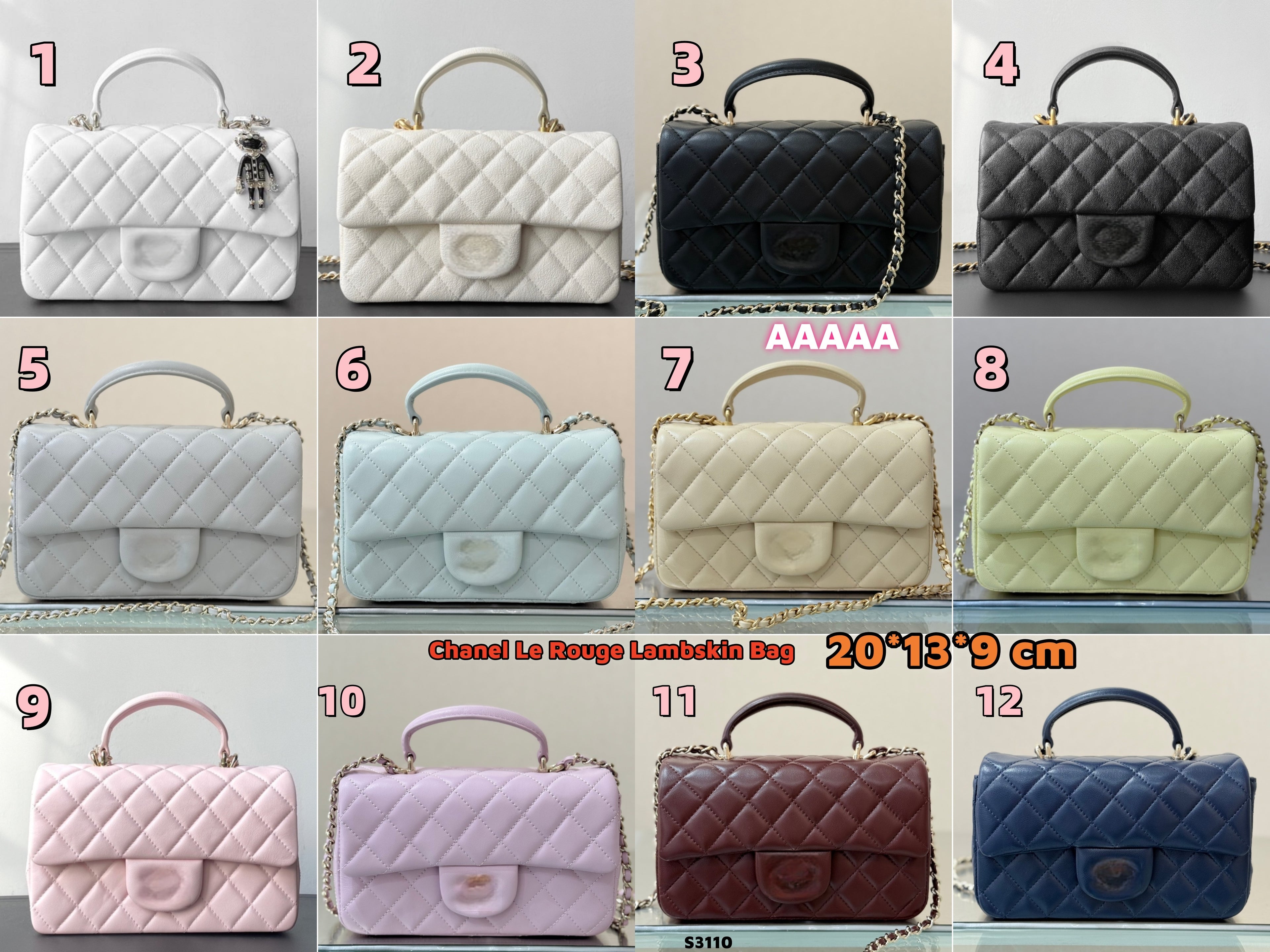 S3110 Le Rouge Lambskin Bag