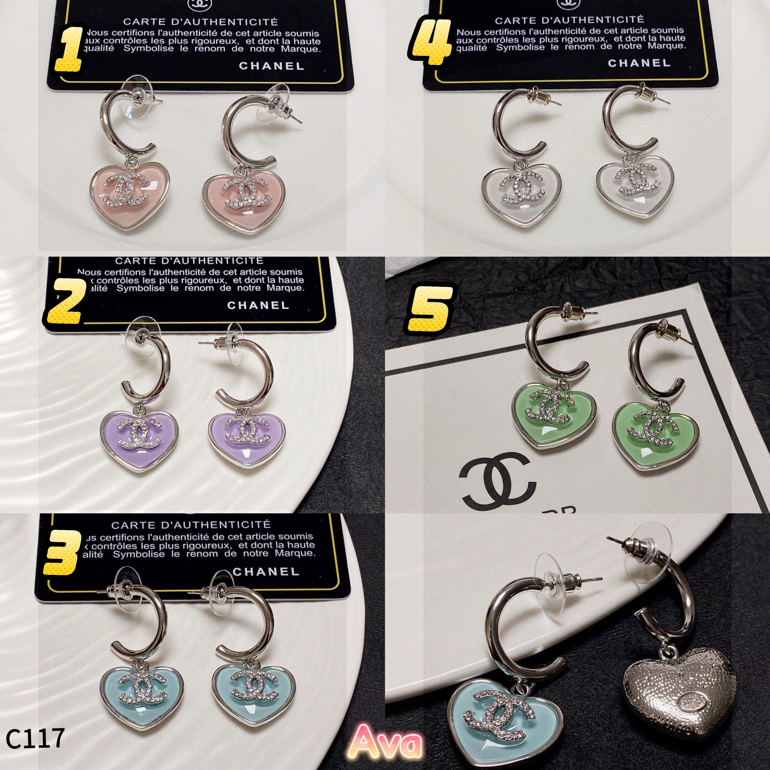 C117  stud earrings