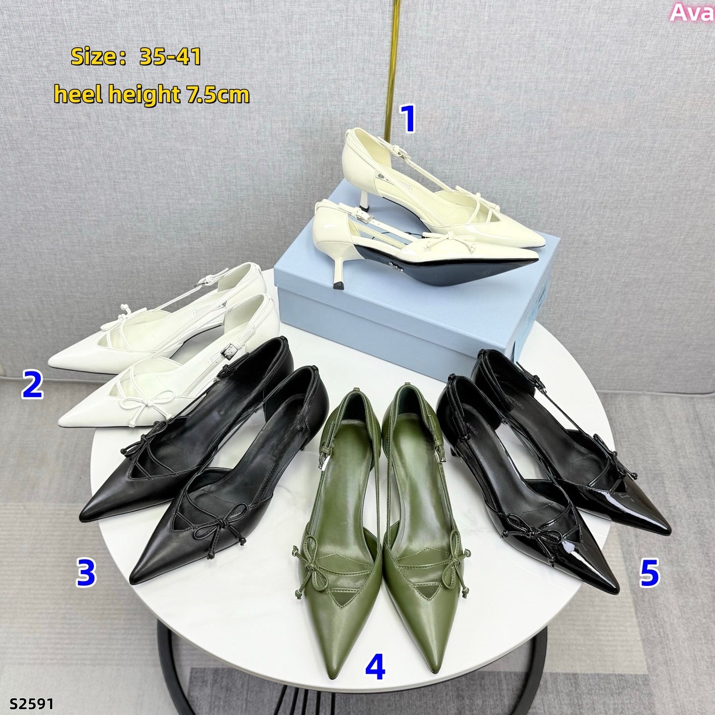 S2591 Pra high-heeled sandals
