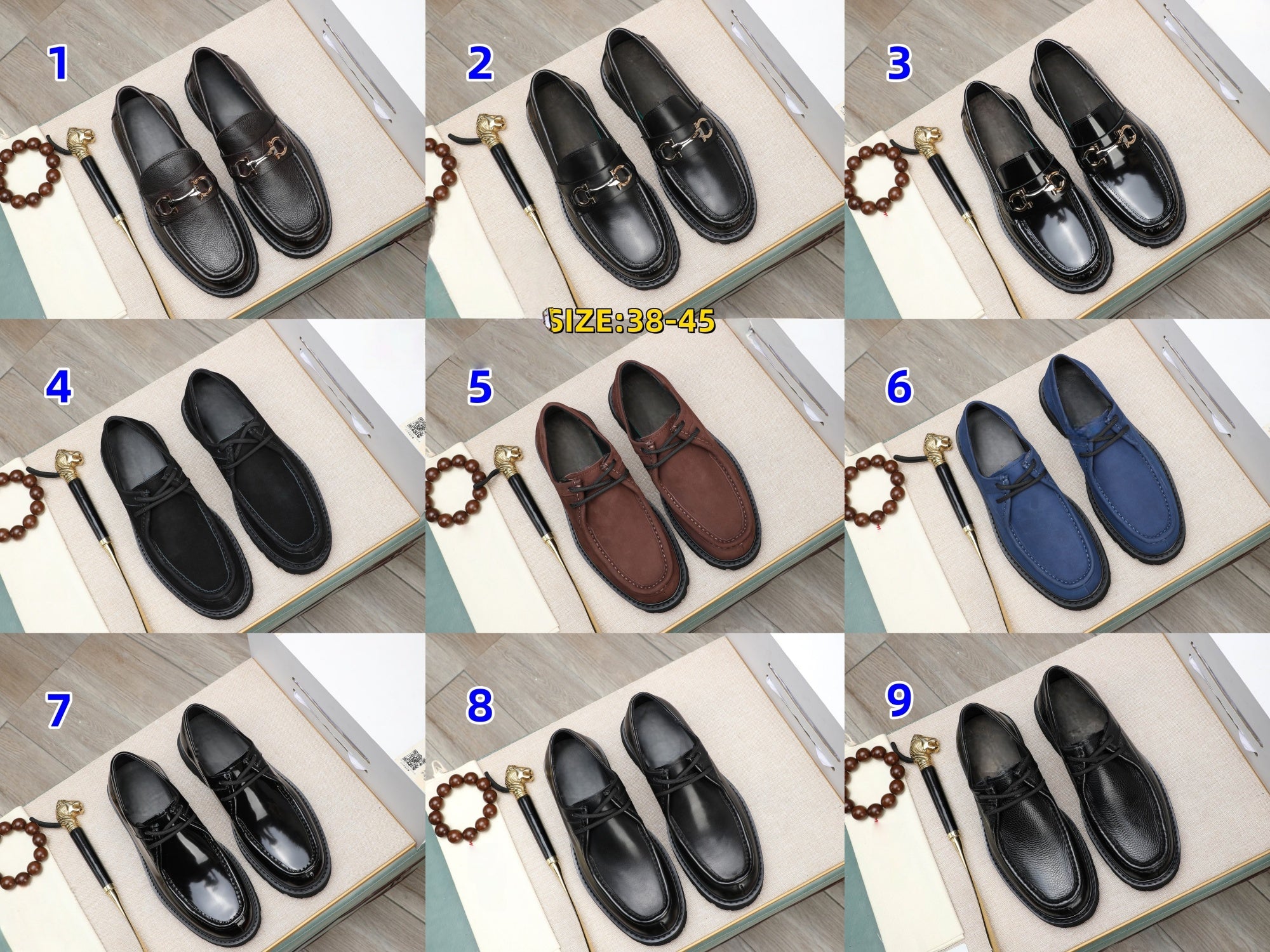 S2043 Ferra leather shoes