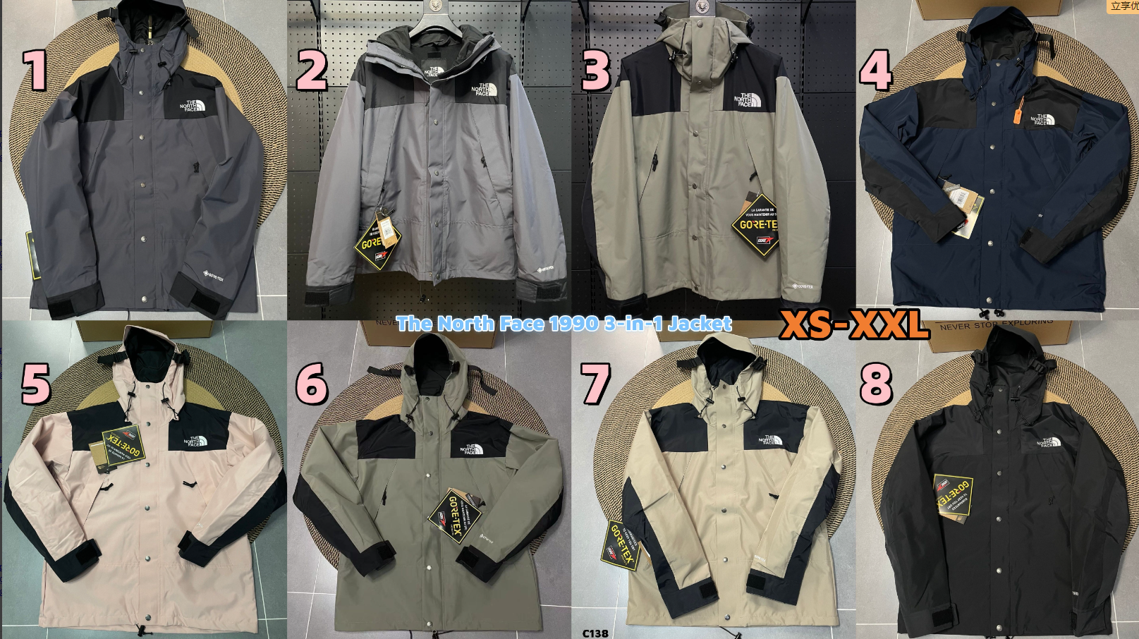 C138 The North Face Detachable Down Jacket 3-in-1 Jacket