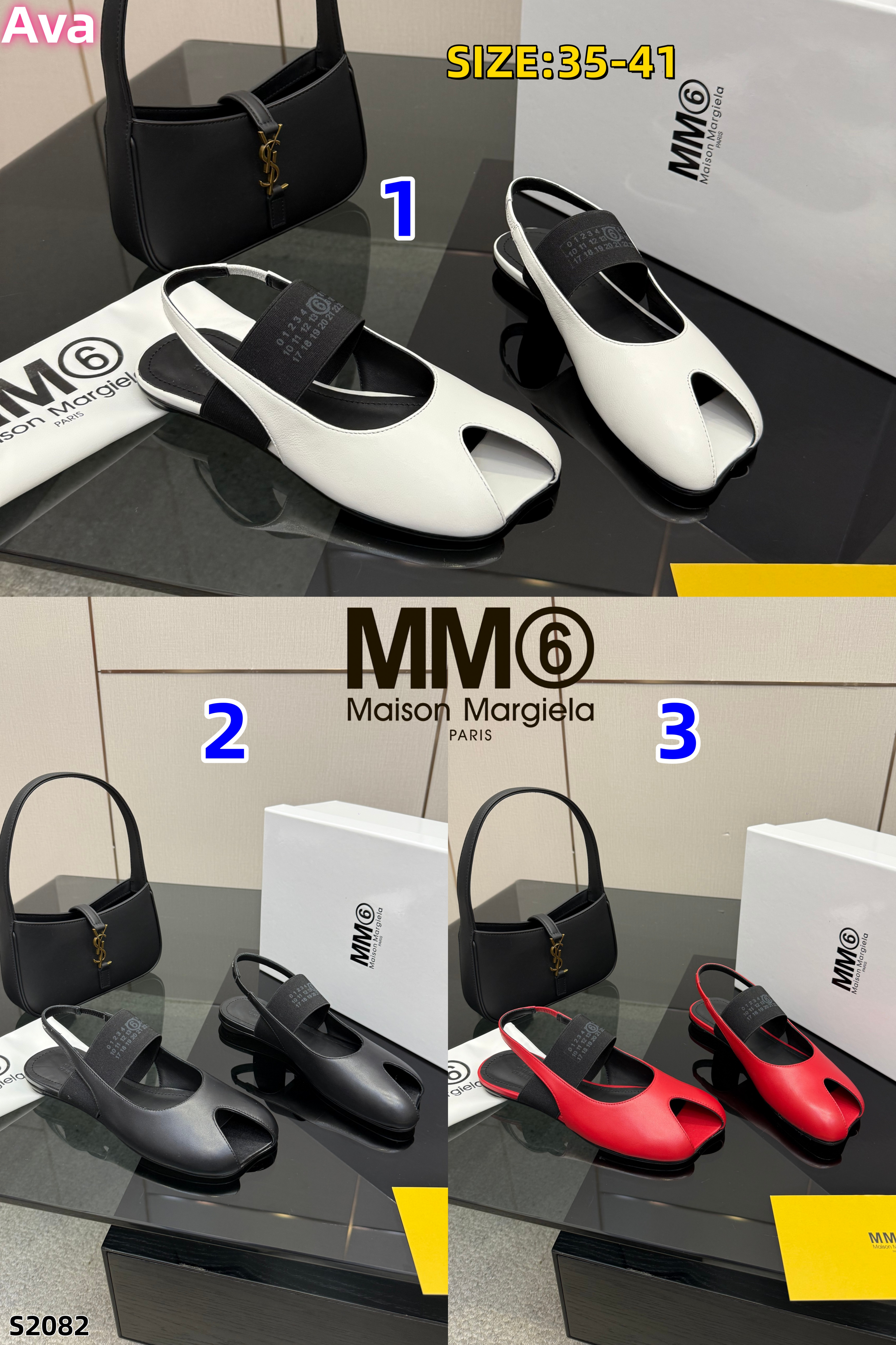 S2082 Maison Margiela MM6 Margiela Mary Jane Shoes