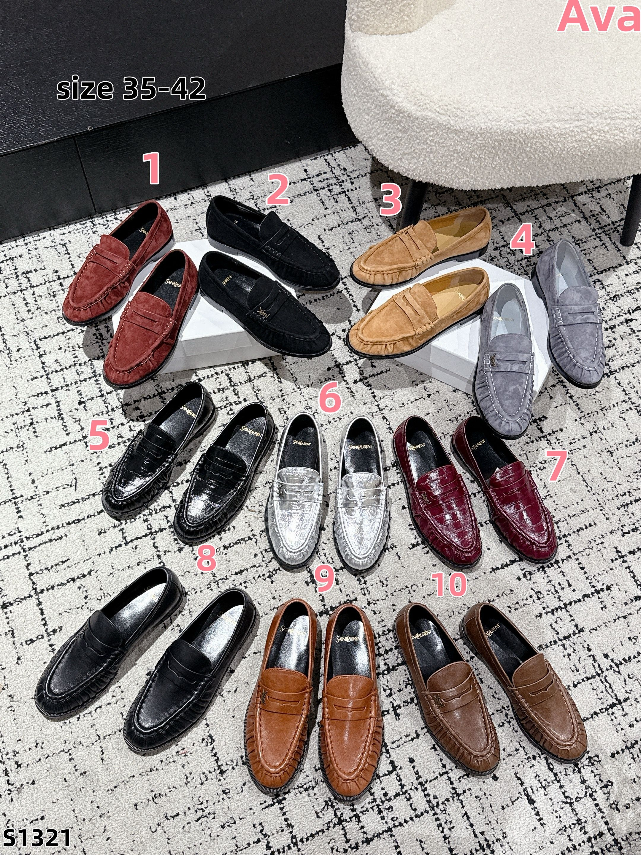 S1321  Saint Laurent loafers