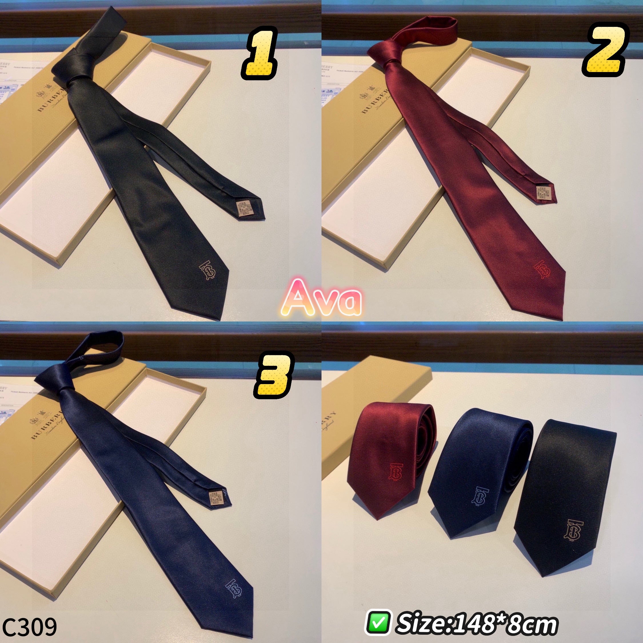C309 Burberry Tie