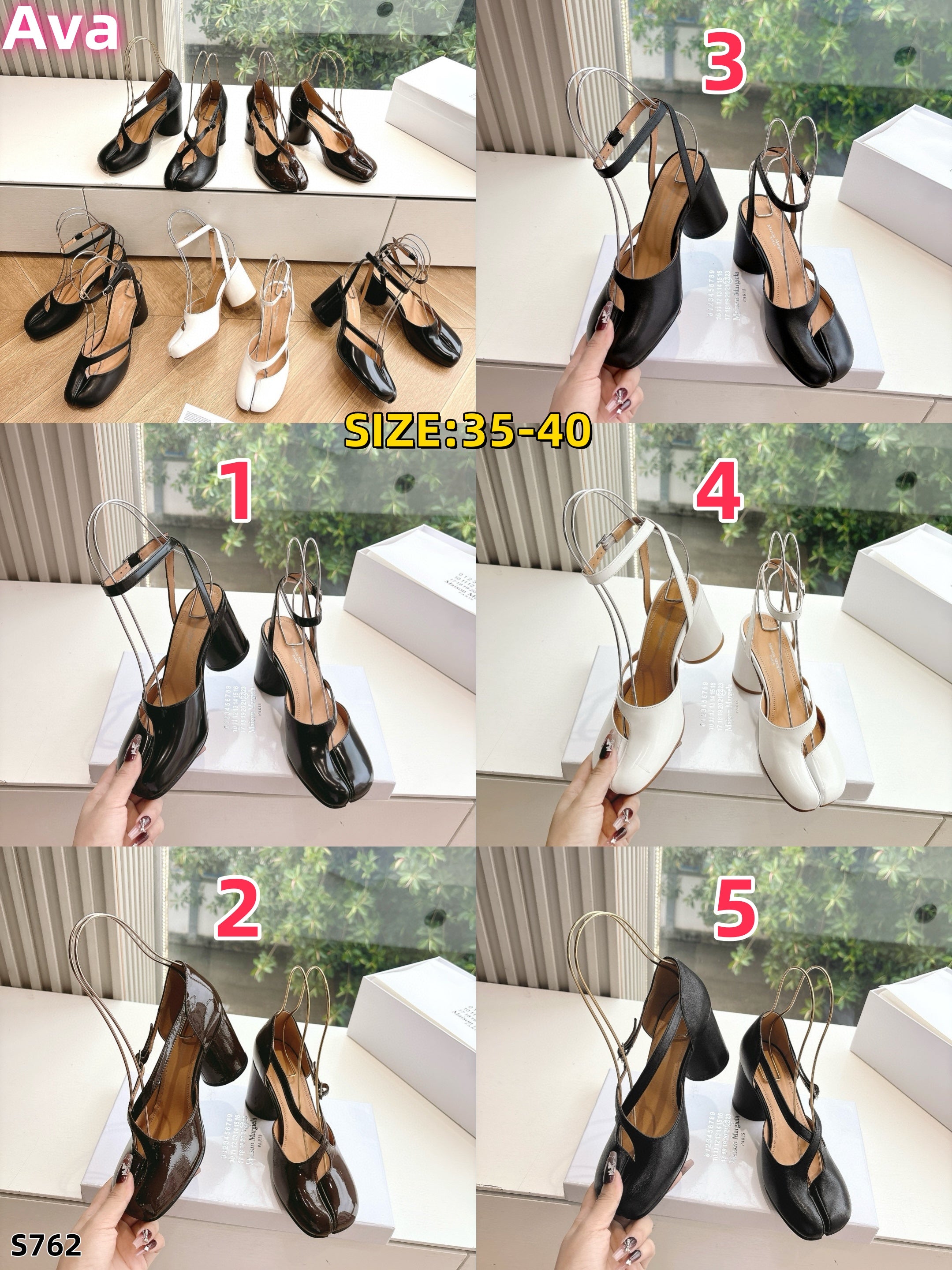 S762 Maison Margiela MM6 Split-Toe Shoes