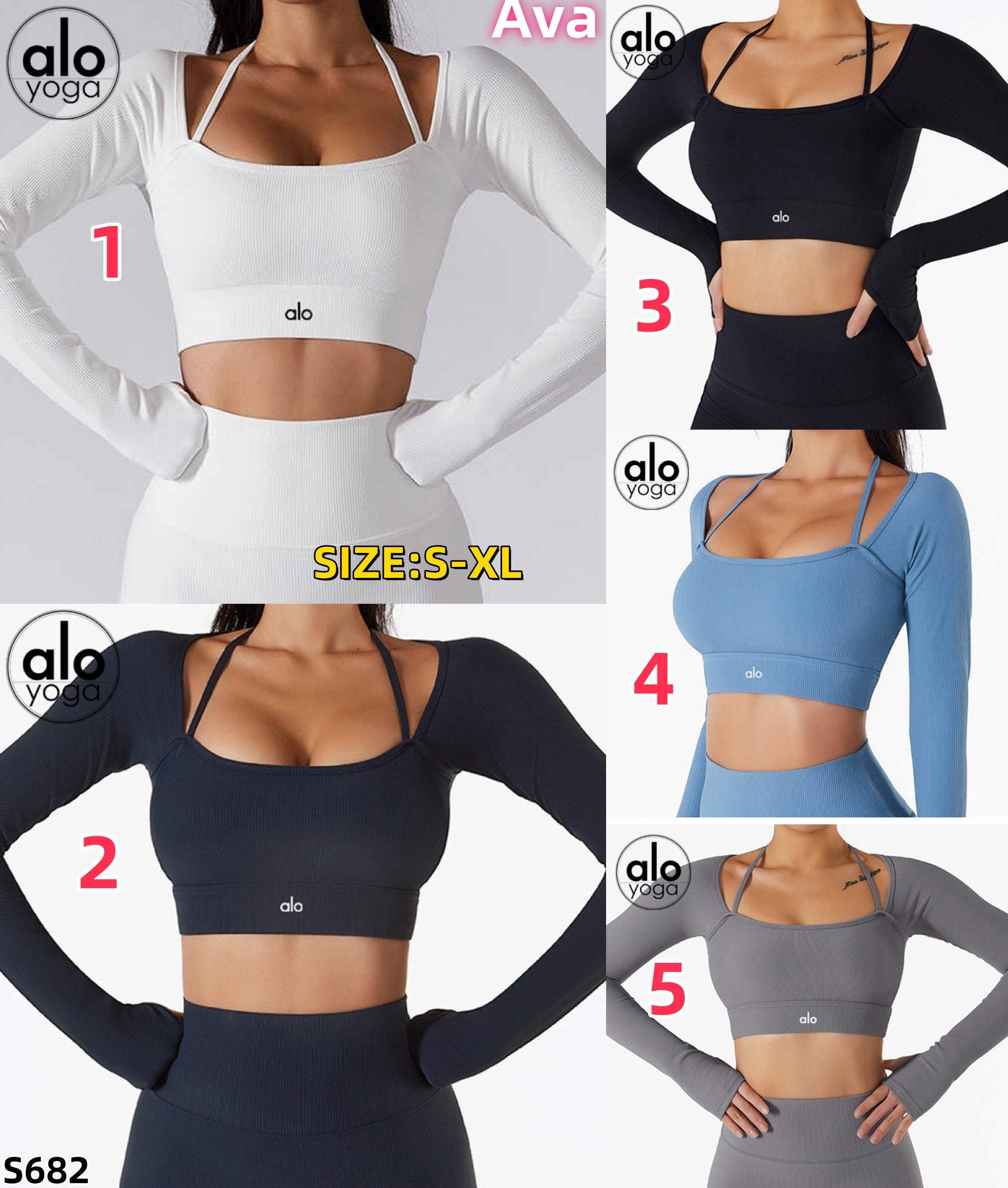 S682 Alo Yoga Top clothing