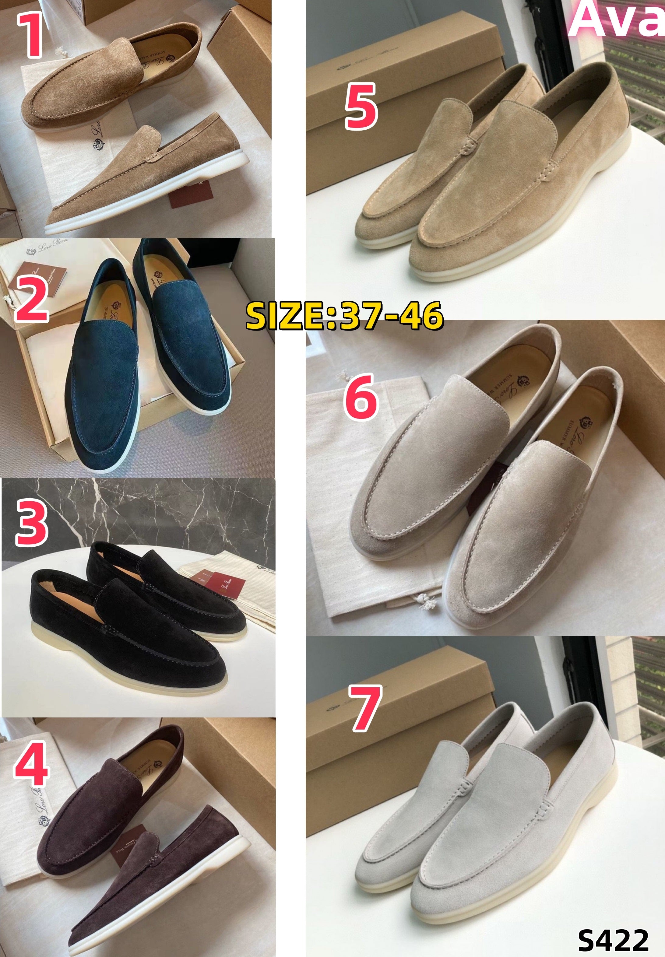 S422 Loro Piana leather shoes