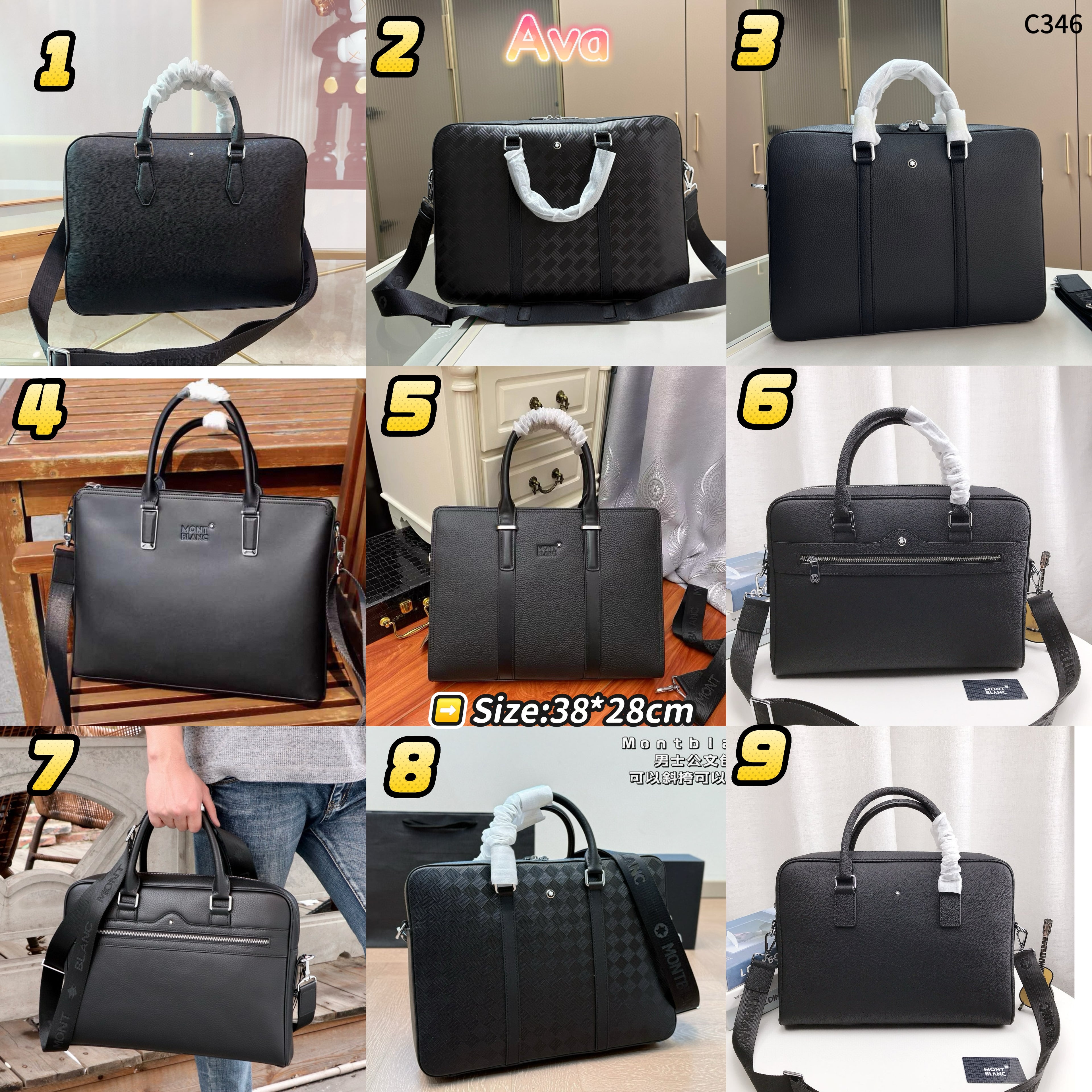 C346 Montblanc briefcase Maletín Montblanc