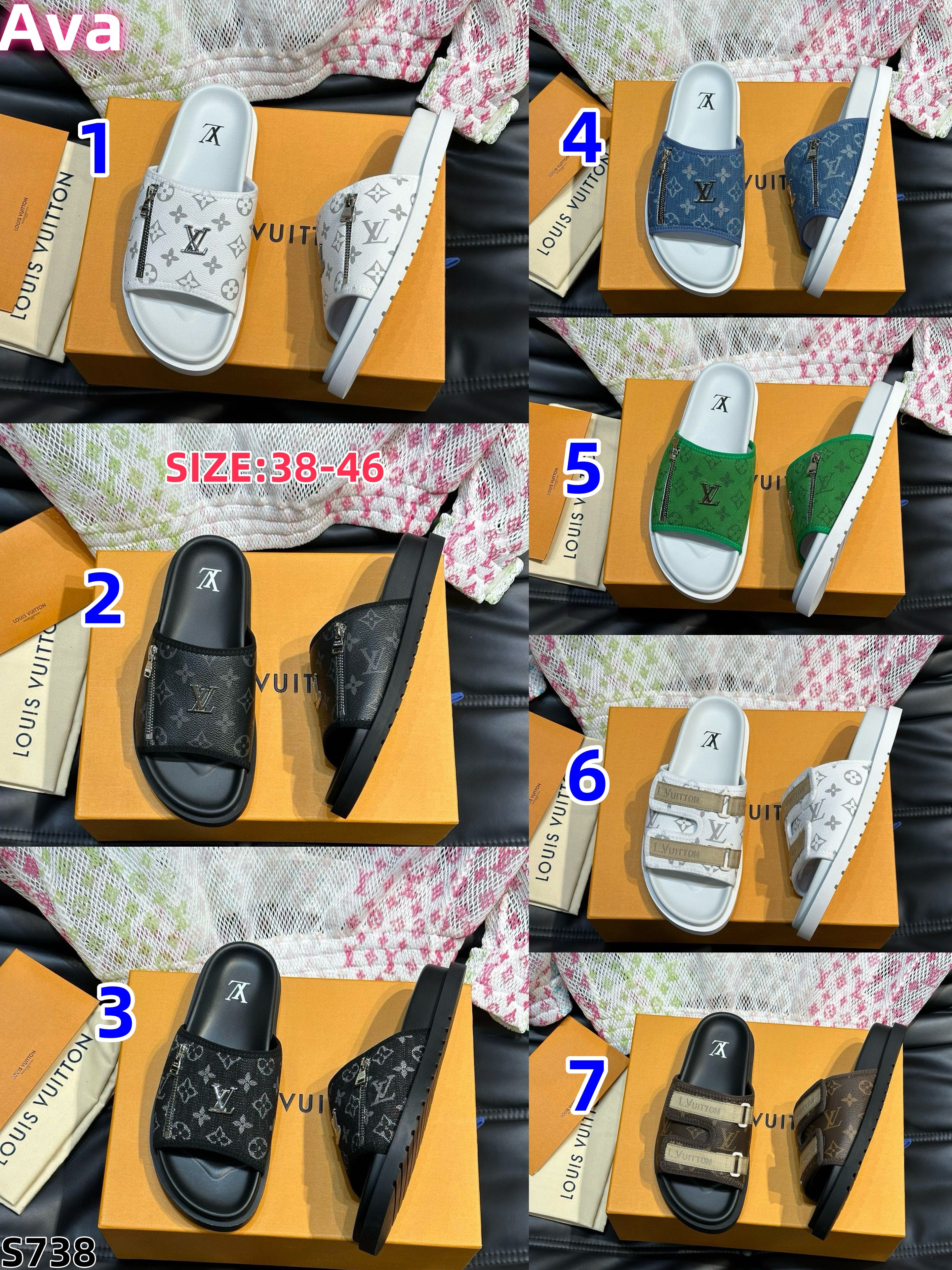 S738 Louis Vuitton slippers