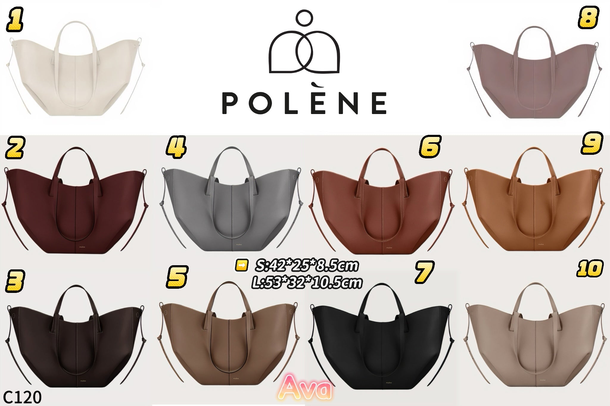 C120 POLÈNE tote bag