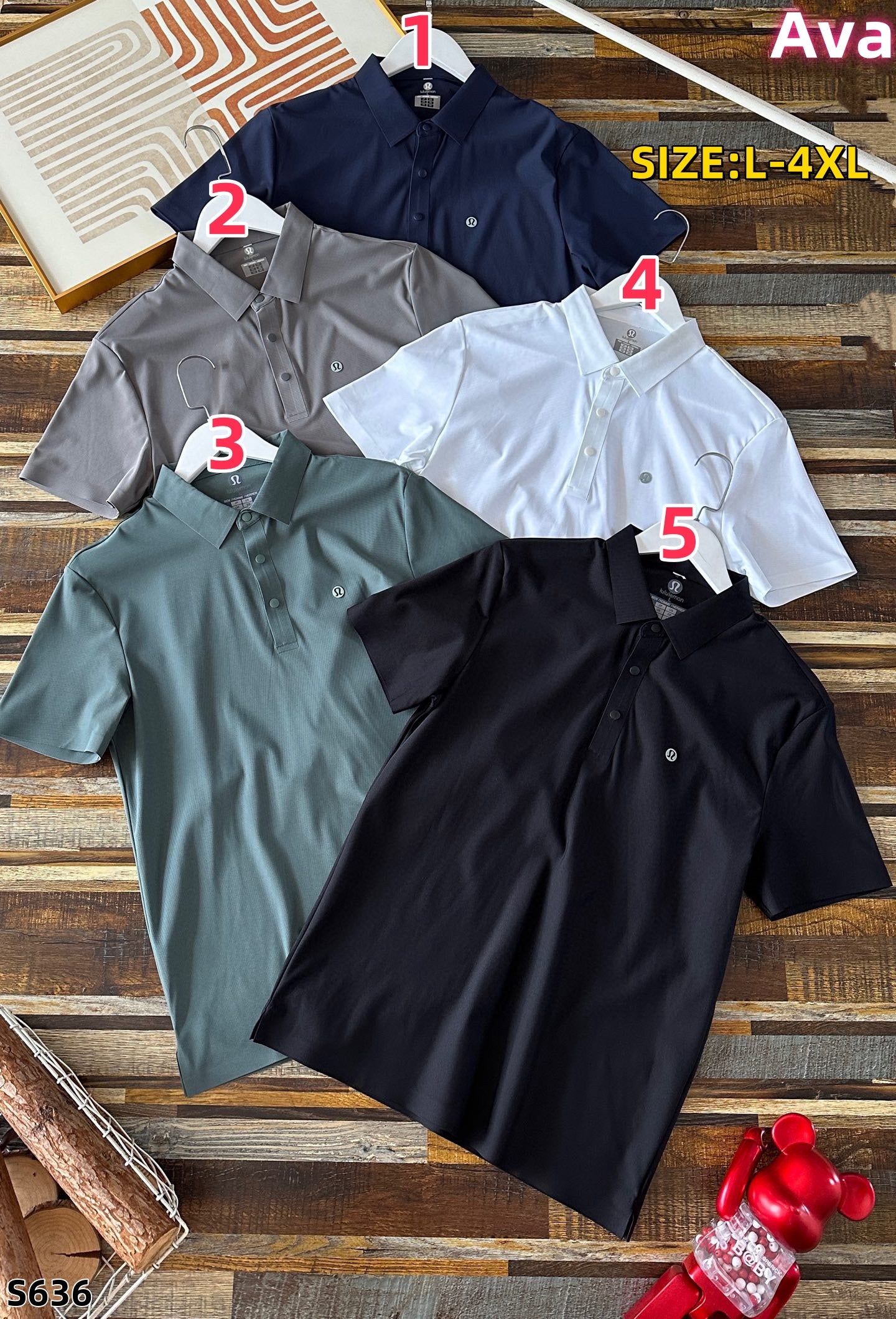 S636 Lululemon polo shirt