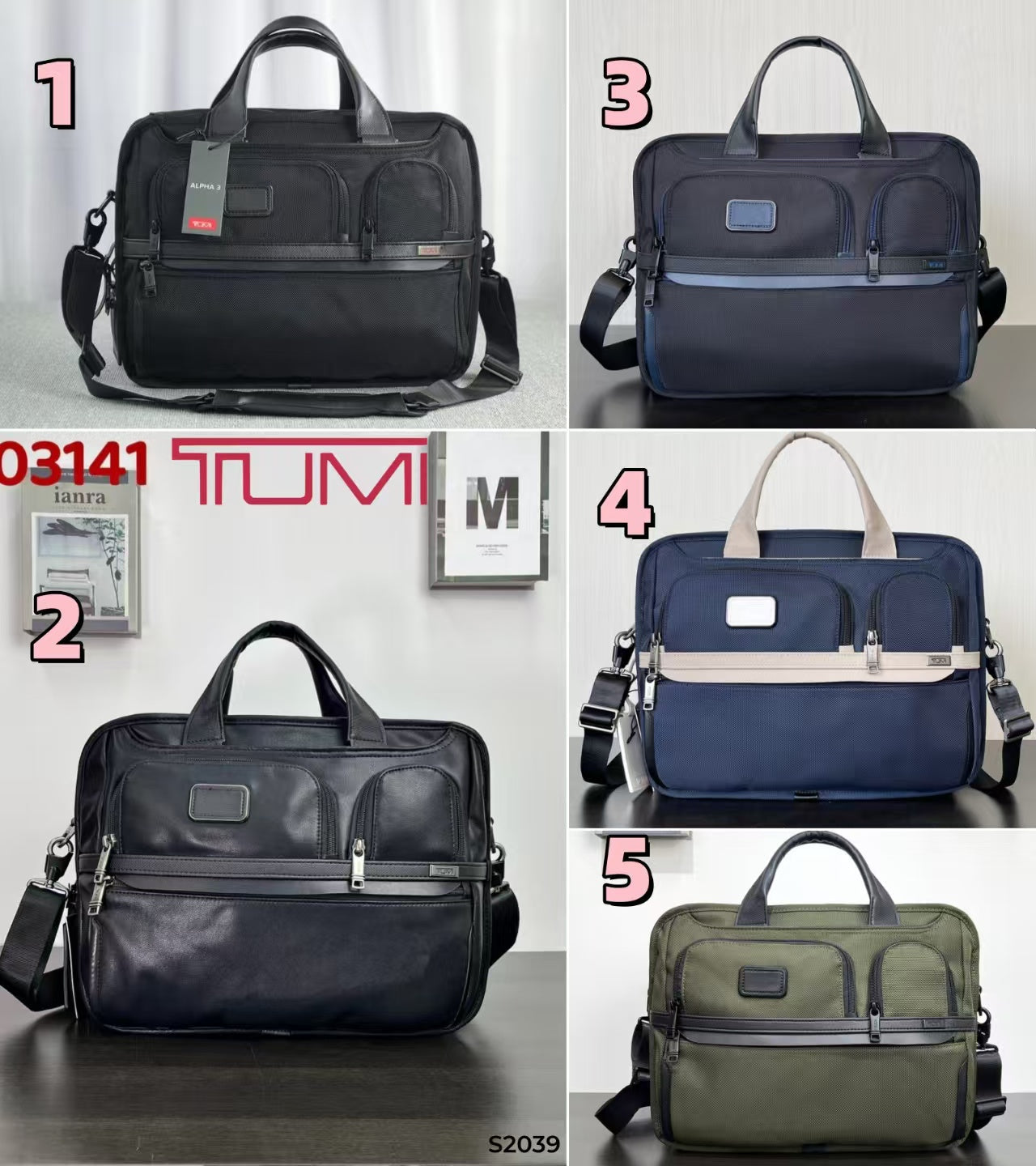 S2039 computer briefcase